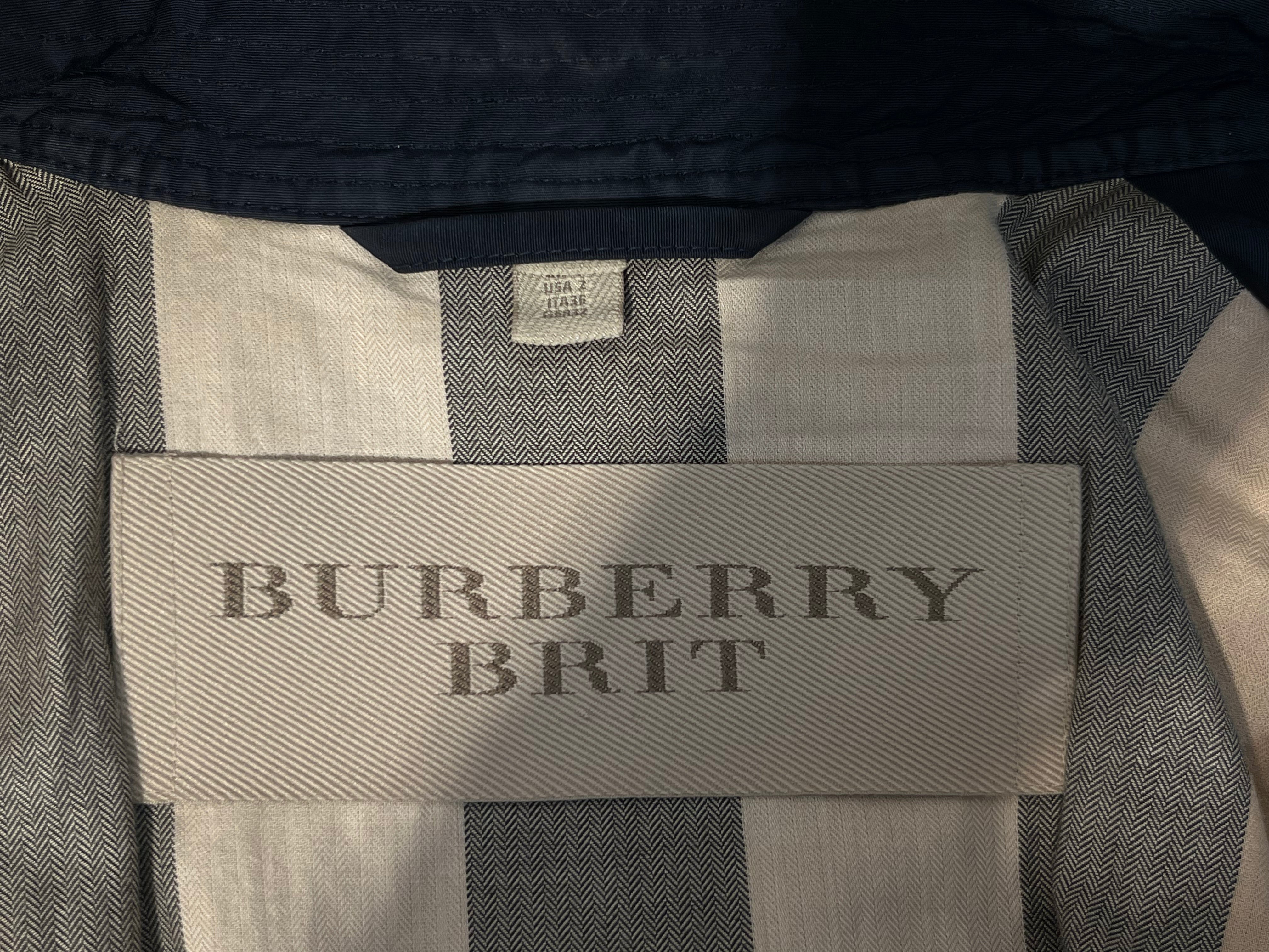 BURBERRY BRIT/Trench Coat/2/Cotton/NVY/ view 4