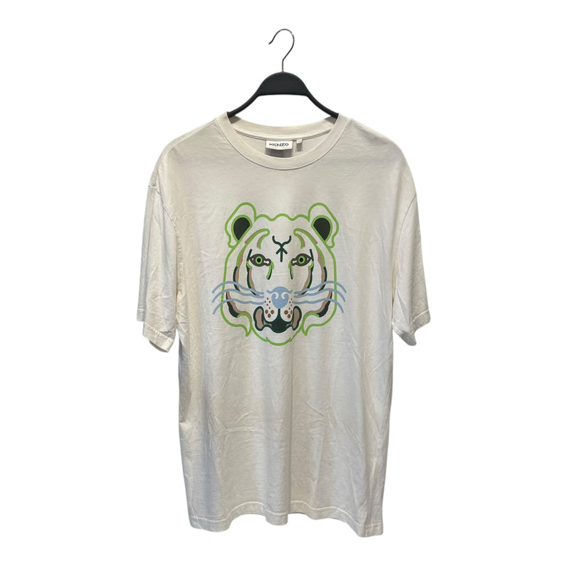 KENZO/T-Shirt/XL/Cotton/WHT/Graphic/K-Tiger – 2nd STREET USA