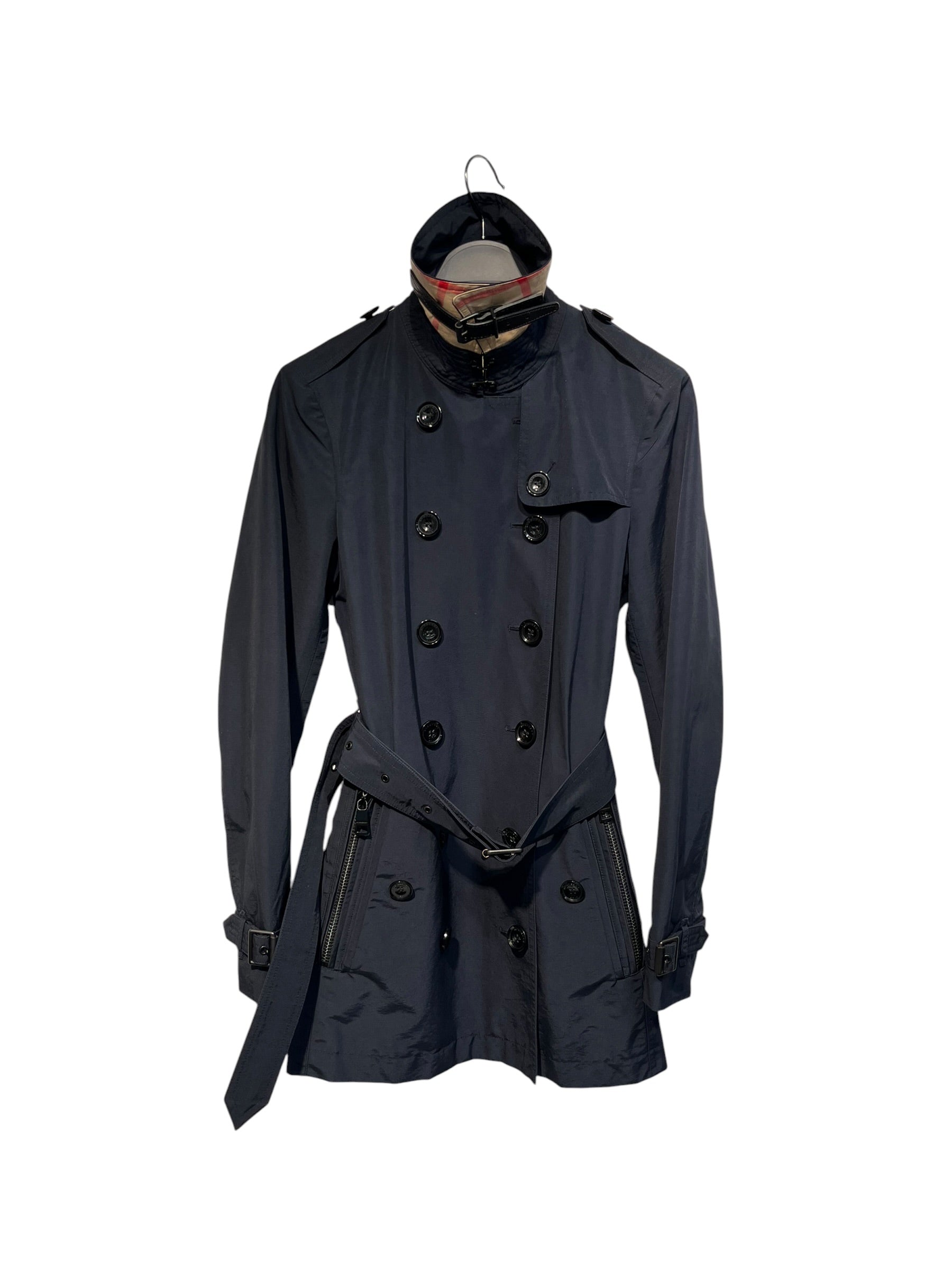 BURBERRY BRIT/Trench Coat/2/Cotton/NVY/ view 2
