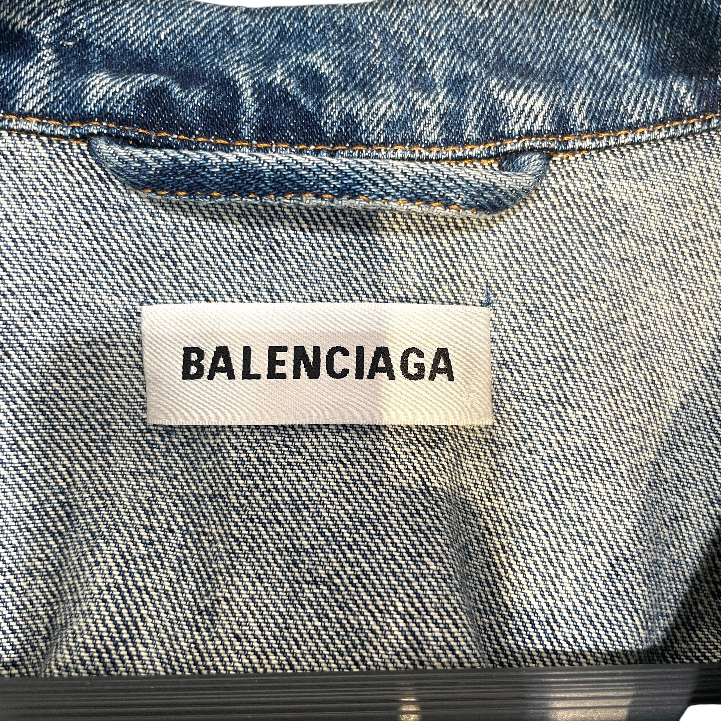 BALENCIAGA/Denim Jkt/36/Cotton/BLU/ view 3