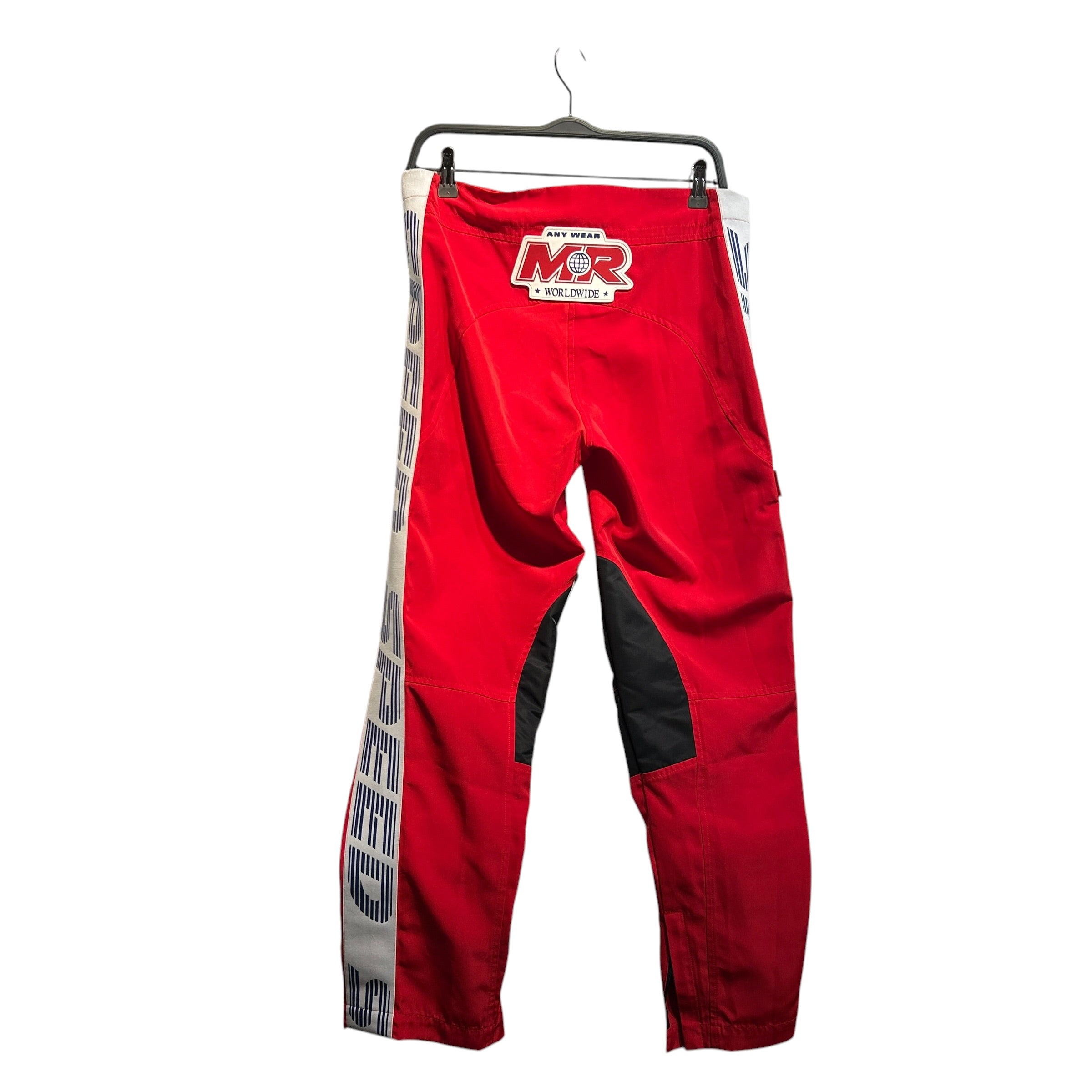 MARTINE ROSE/Pants/M/Nylon/RED/Moto view 2