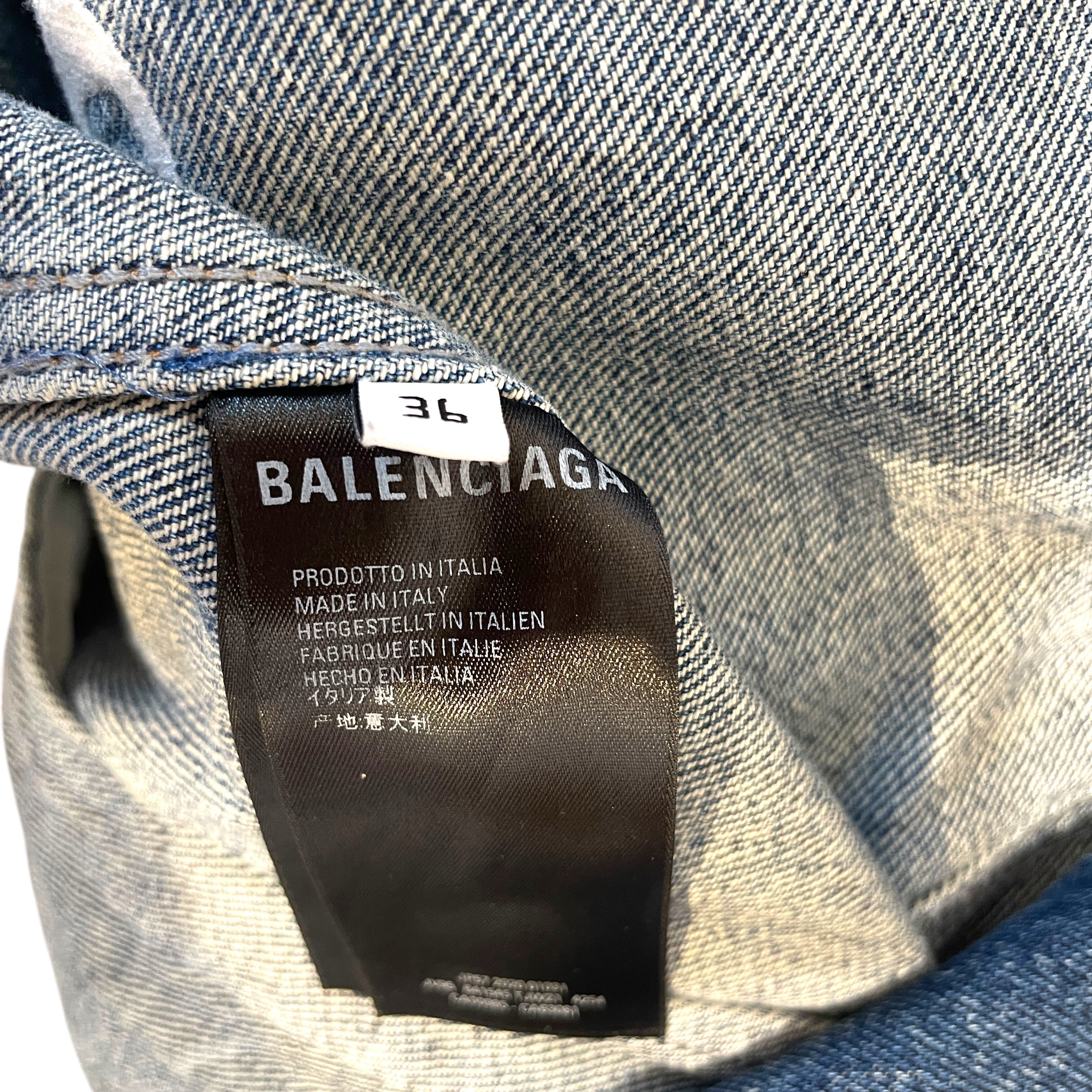 BALENCIAGA/Denim Jkt/36/Cotton/BLU/ view 5