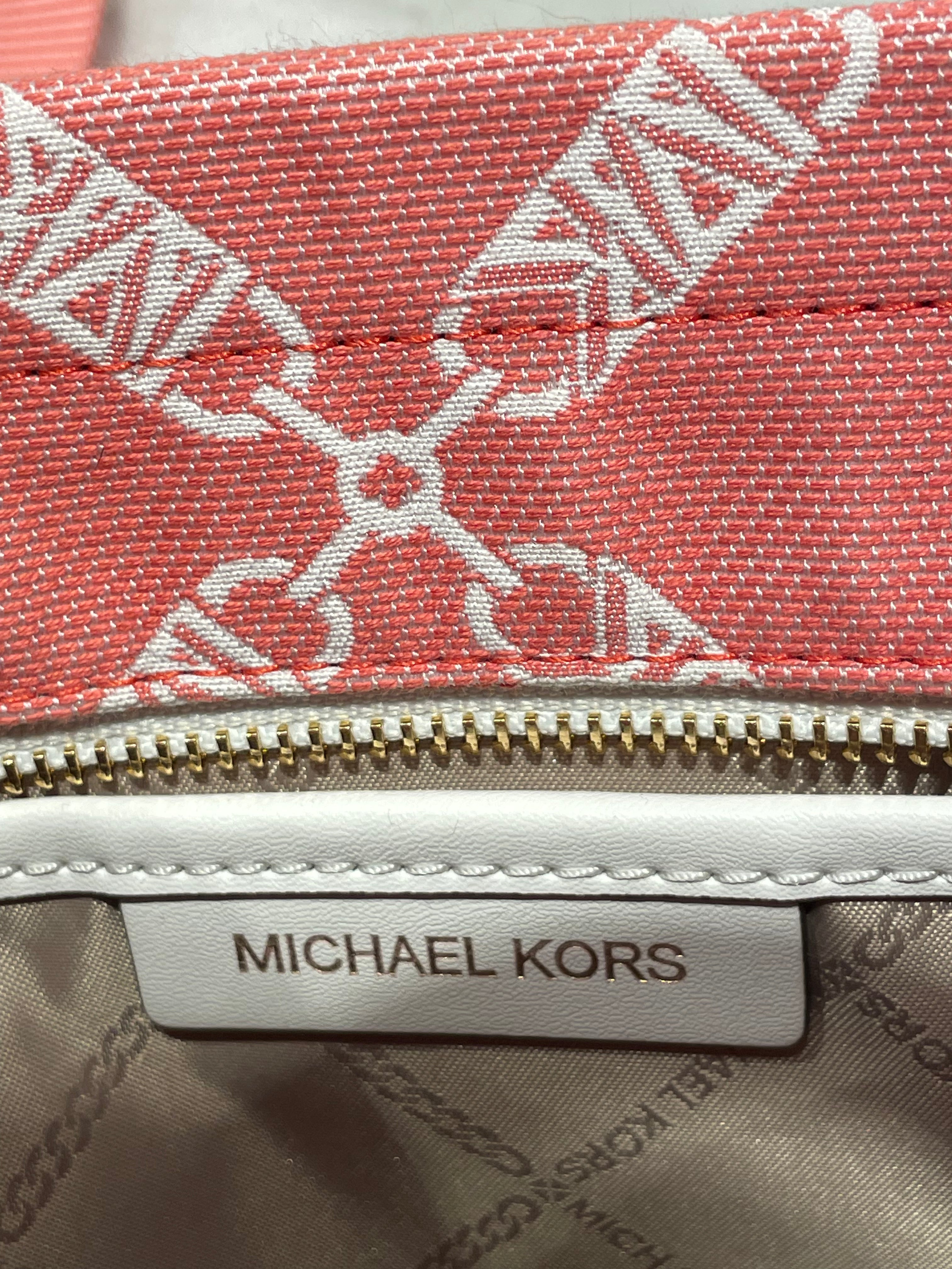 MICHAEL KORS/Hand Bag/S/Monogram/PNK/gigi jacquard empire logo view 5