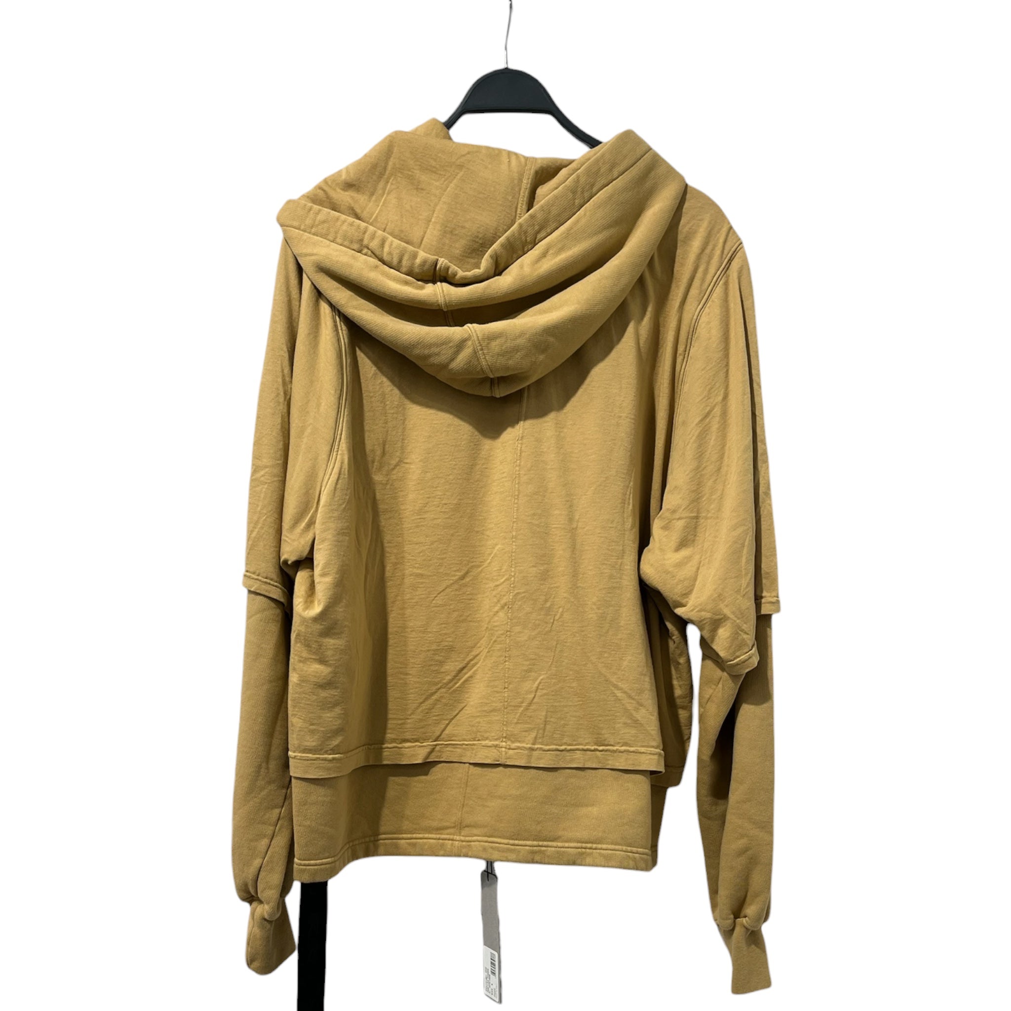 RICK OWENS DRKSHDW/Hoodie/S/Cotton/YEL/MUSTARD COLOR HUSTLER HOODIE view 2