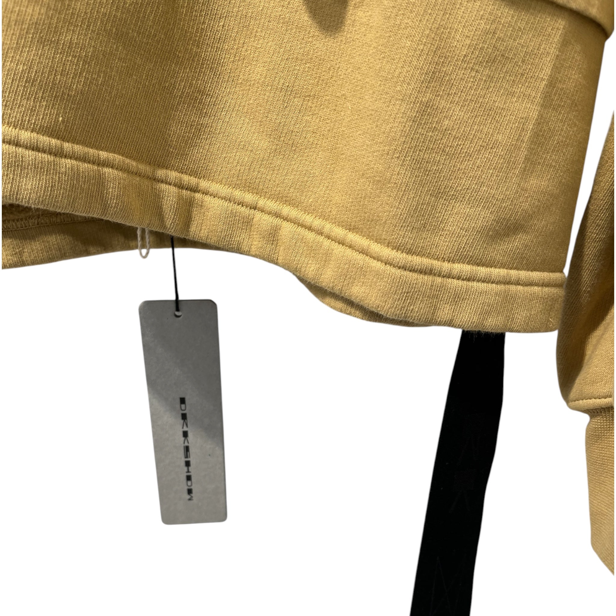 RICK OWENS DRKSHDW/Hoodie/S/Cotton/YEL/MUSTARD COLOR HUSTLER HOODIE view 5
