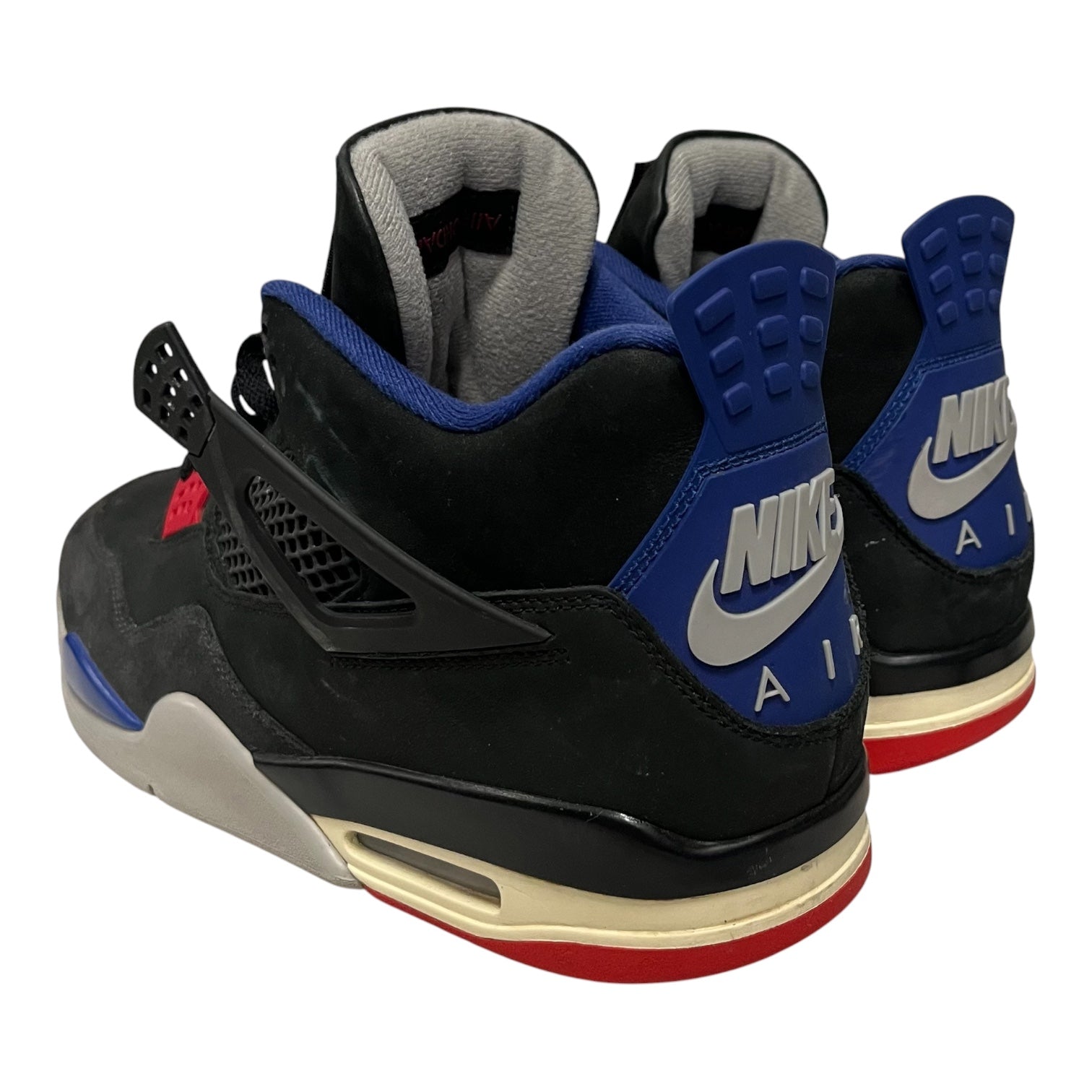 NIKE/Hi-Sneakers/US 13/Leather/BLK/JORDAN 4 RARE AIR BLUE view 2