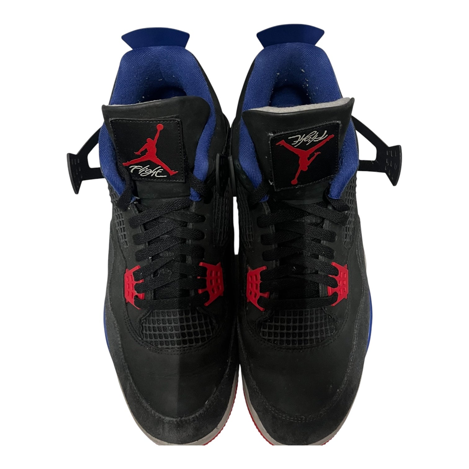 NIKE/Hi-Sneakers/US 13/Leather/BLK/JORDAN 4 RARE AIR BLUE view 4