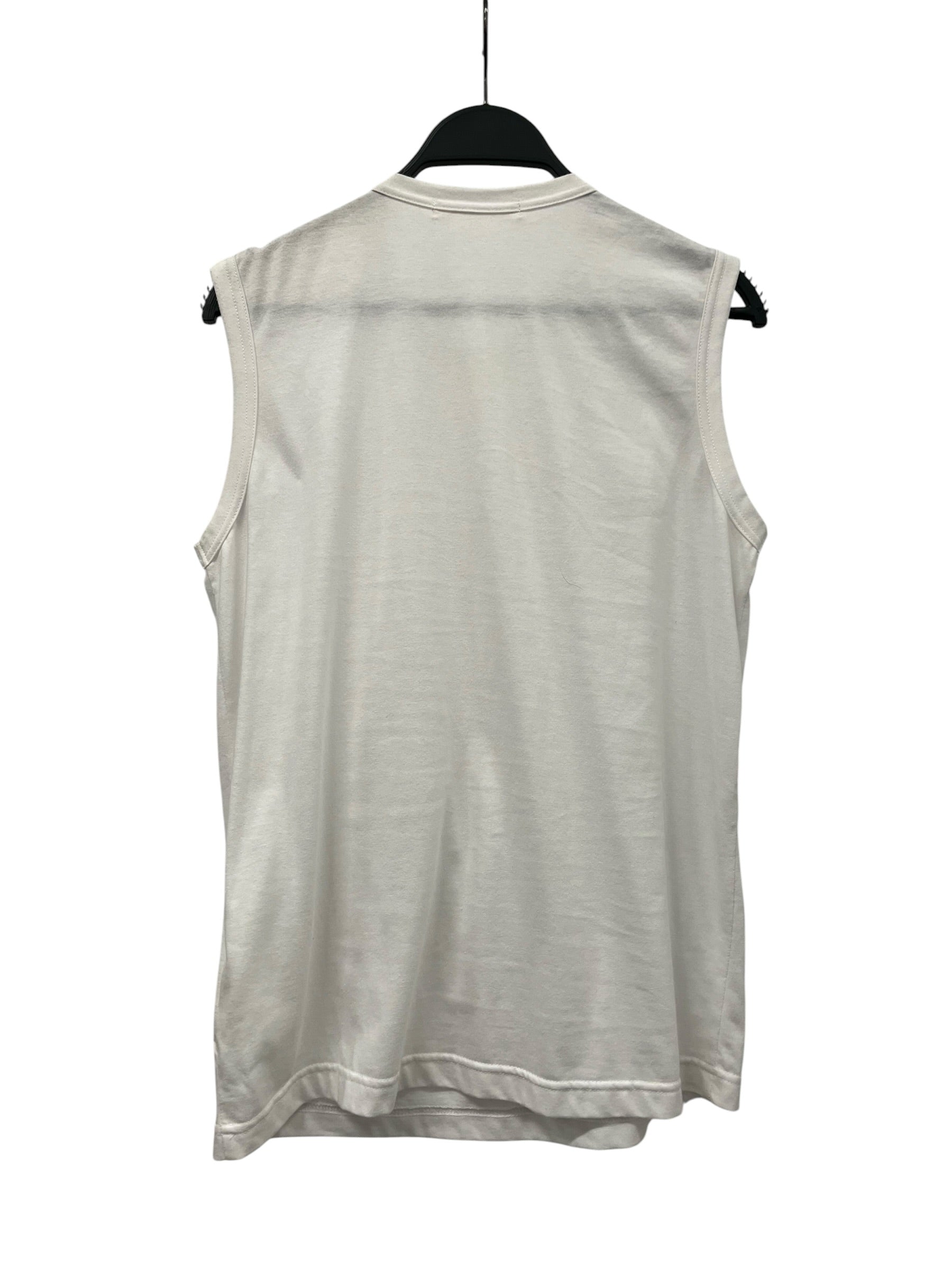 COMME des GARCONS/SL Cut & Sew/M/Cotton/WHT/PILLAR PUFF DETAIL TOP view 2