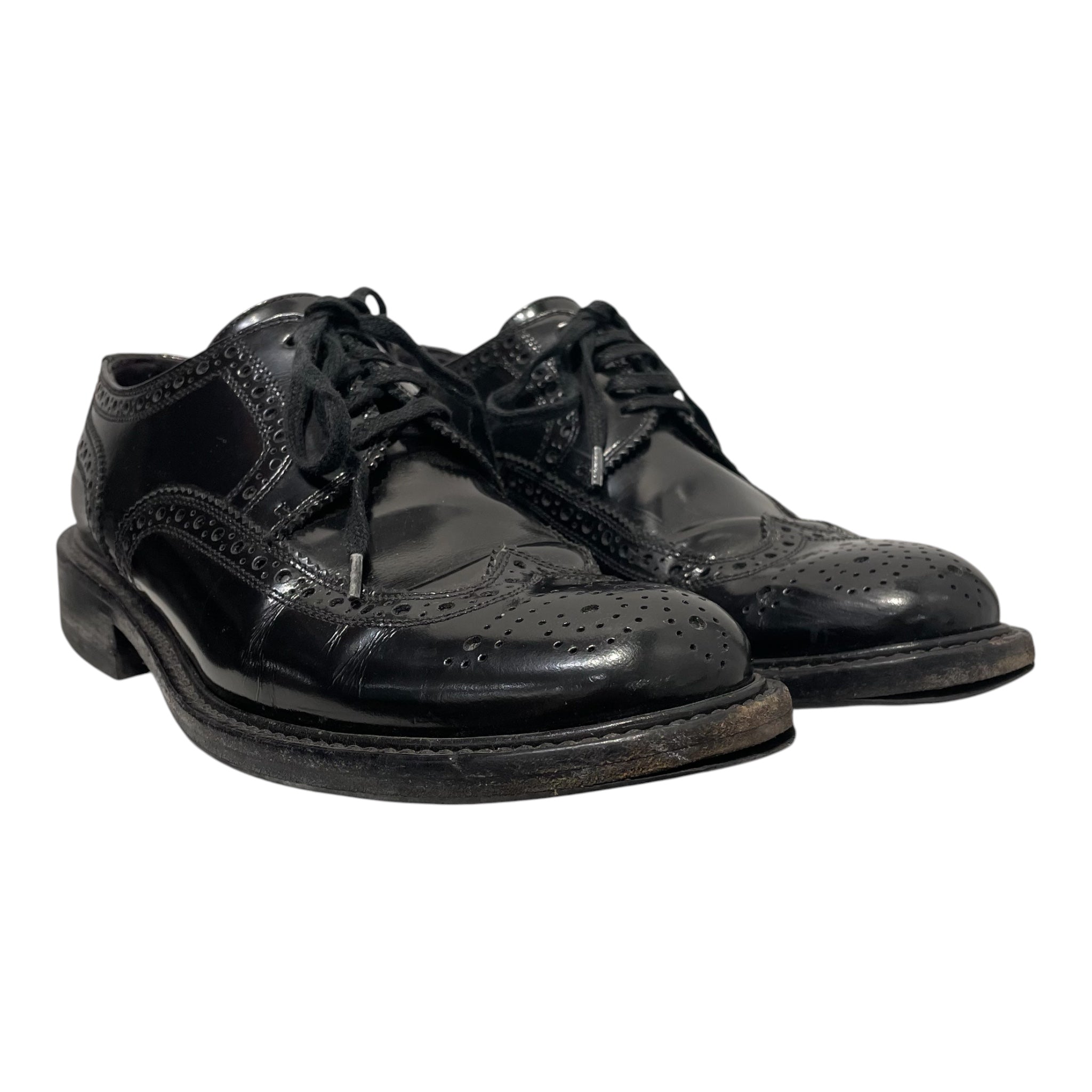 SAINT LAURENT/Loafers/EU 39/Leather/BLK/western view 1