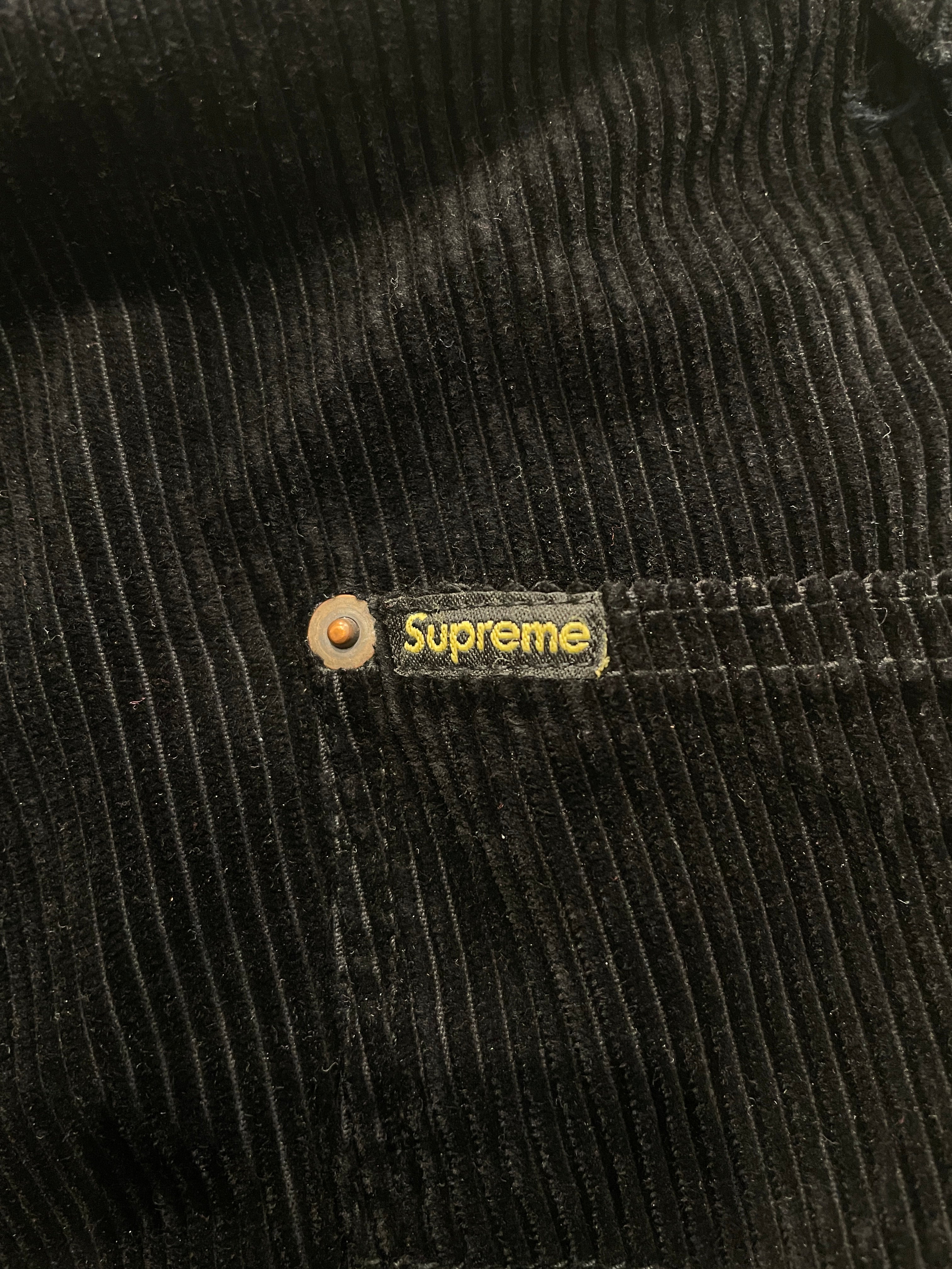 Supreme/Carpenter Pants/34/Corduroy/BLK/WIDE LEG CARPENTER view 4