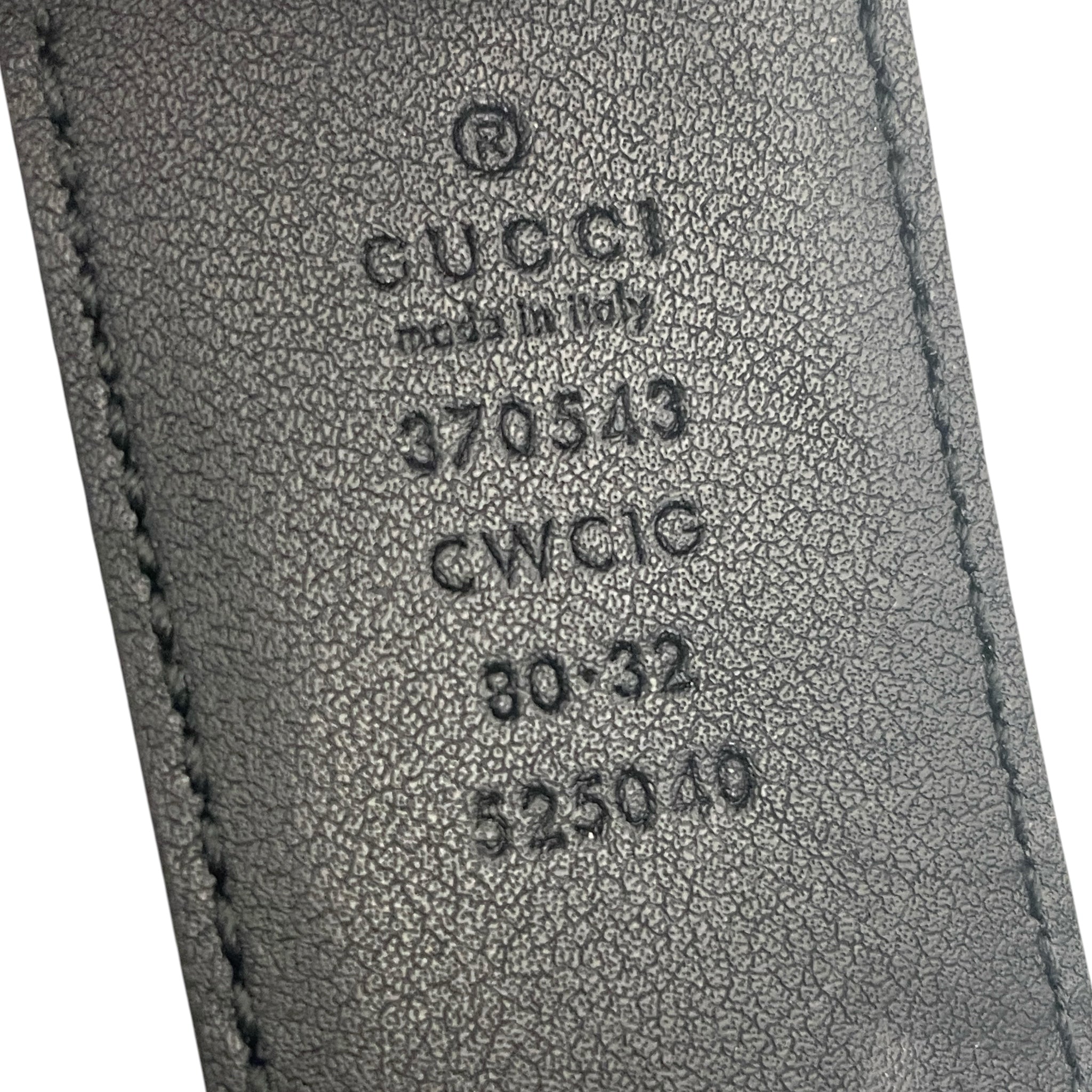 GUCCI/Belt/Monogram/Leather/BLK/M's/MONOGRAM BELT view 2
