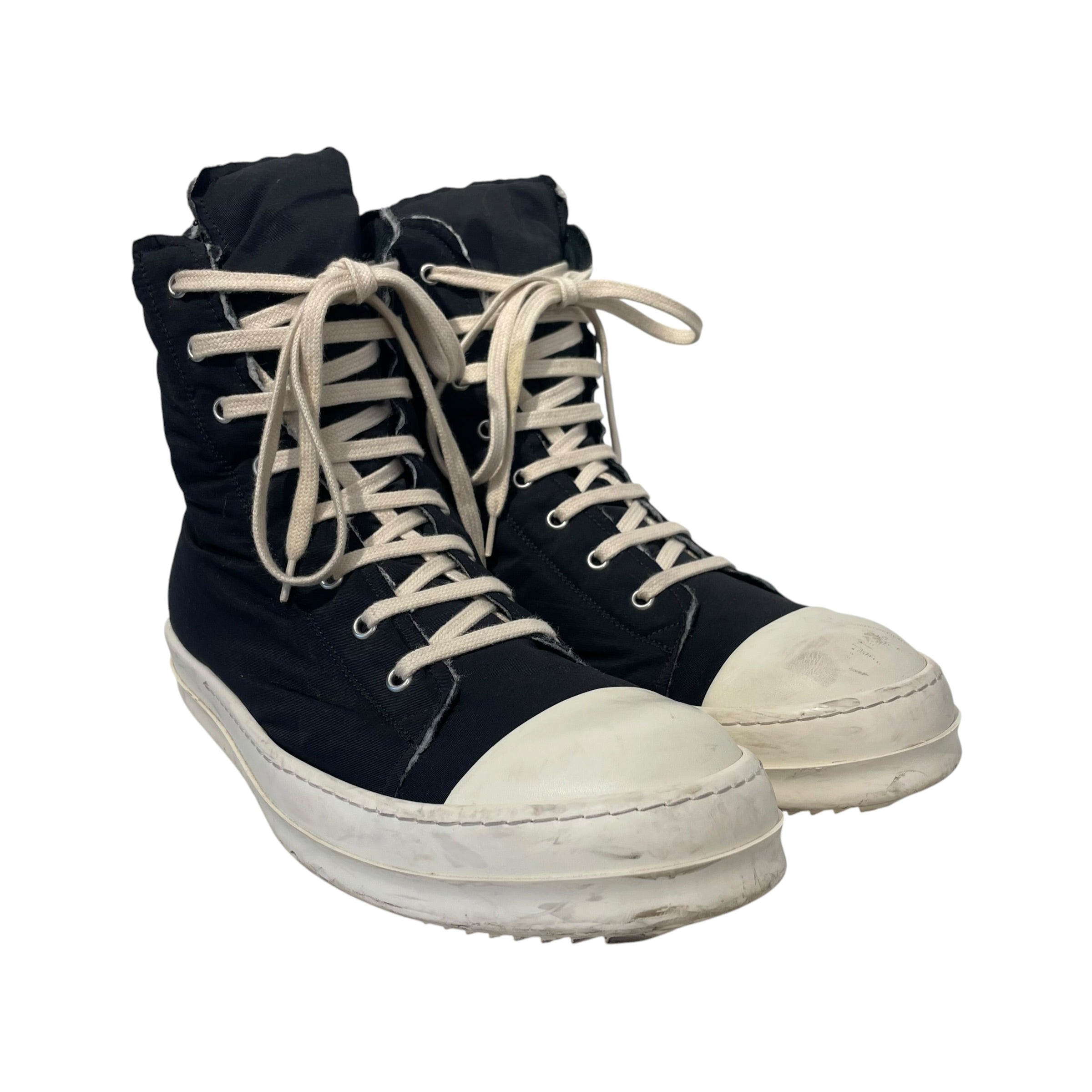 RICK OWENS DRKSHDW/Hi-Sneakers/US 10/Cotton/BLK/ view 1