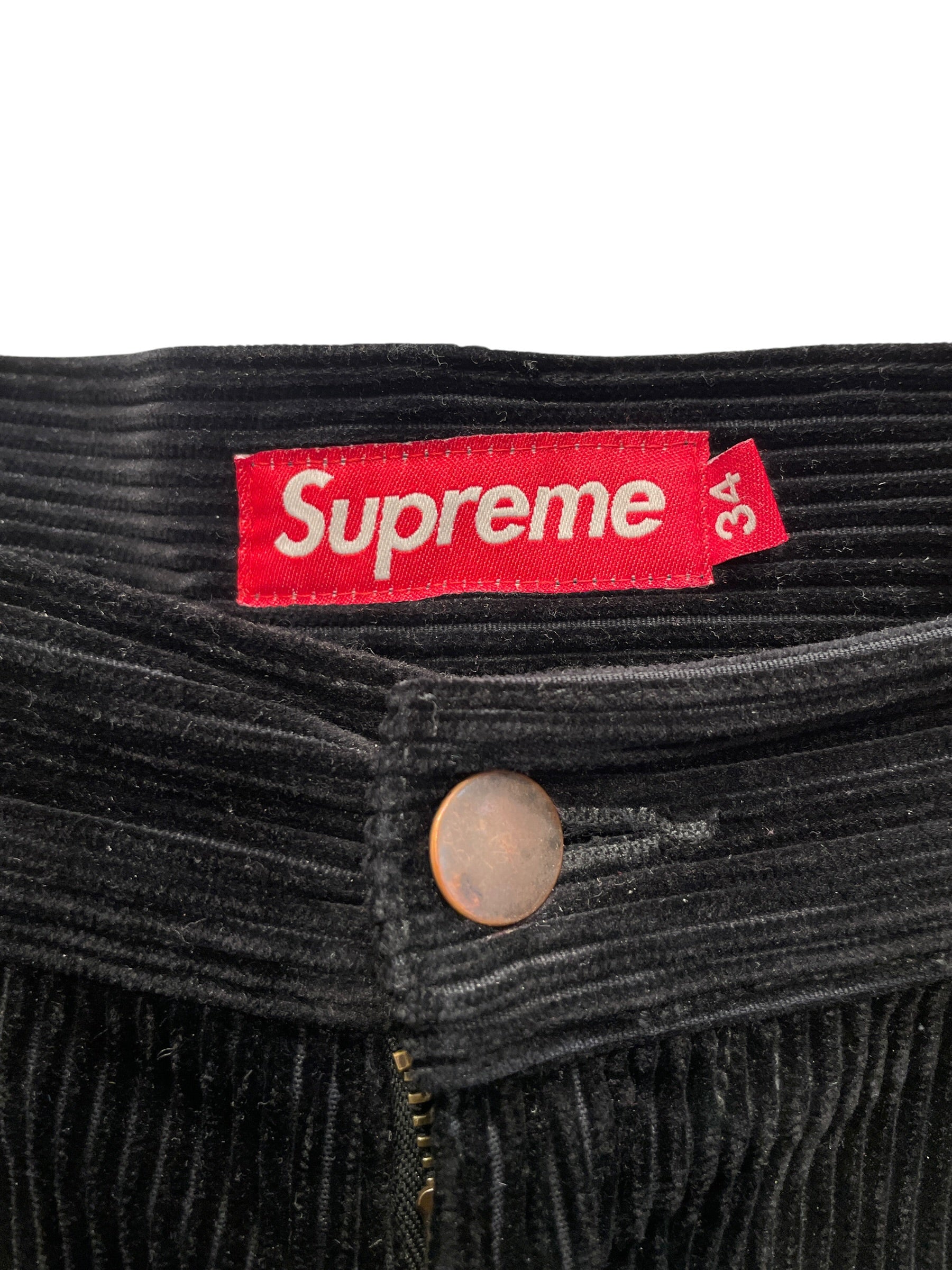 Supreme/Carpenter Pants/34/Corduroy/BLK/WIDE LEG CARPENTER view 3
