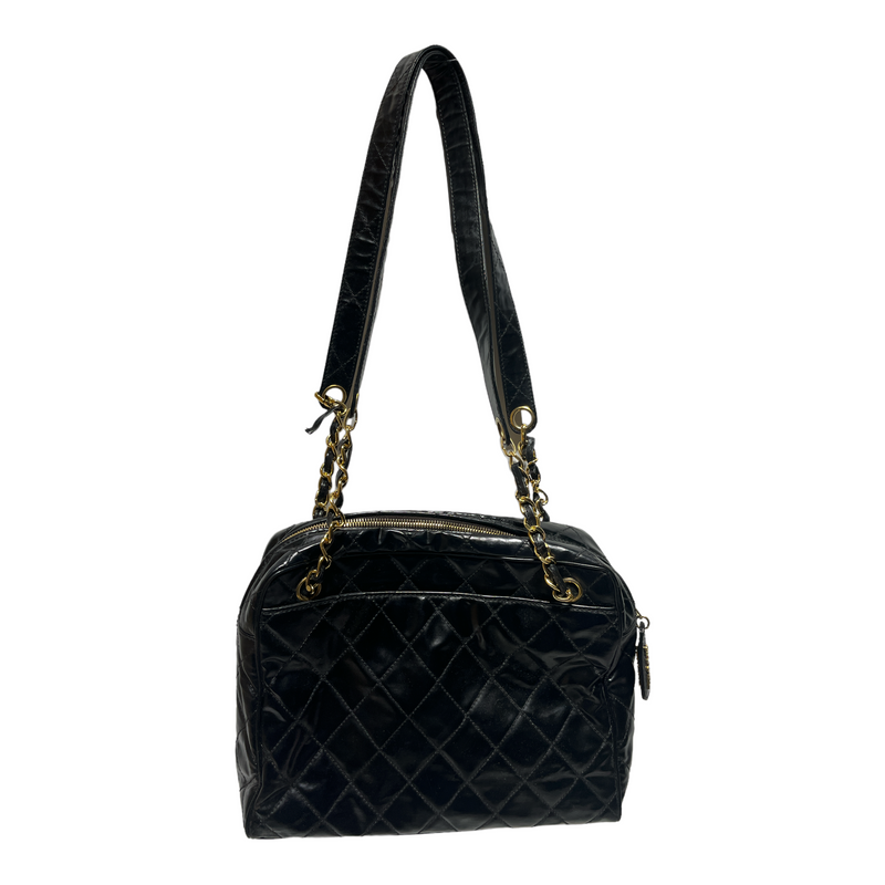 CHANEL/Hand Bag/Leather/BLK/