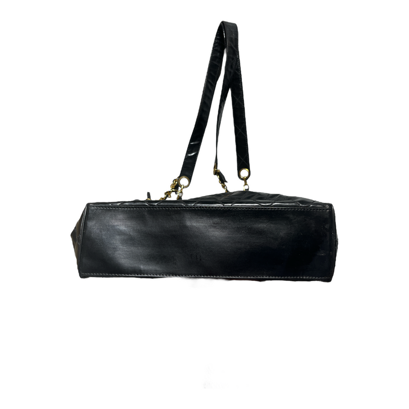 CHANEL/Hand Bag/Leather/BLK/