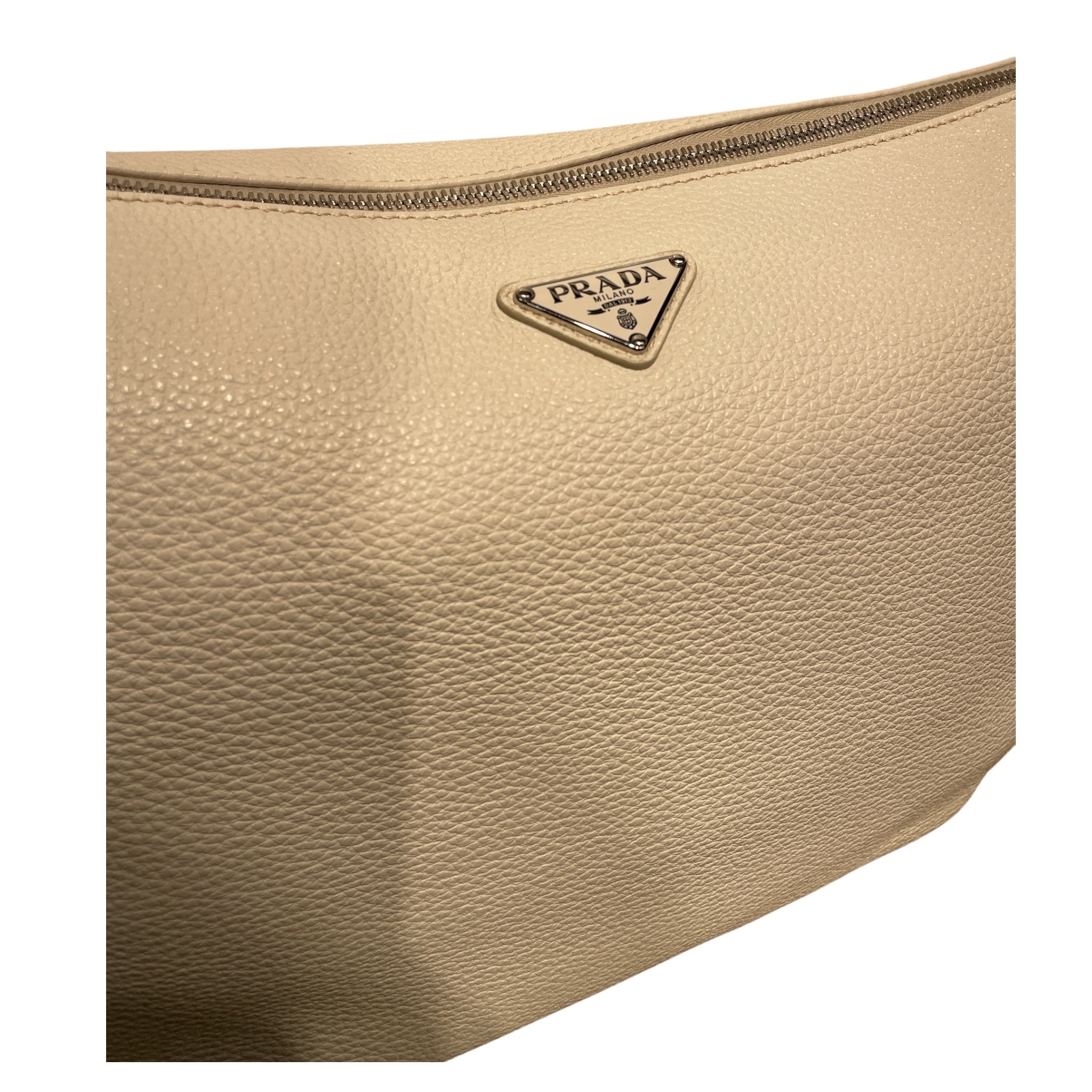PRADA/Tote Bag/Leather/WHT/WHITE LOGO view 5