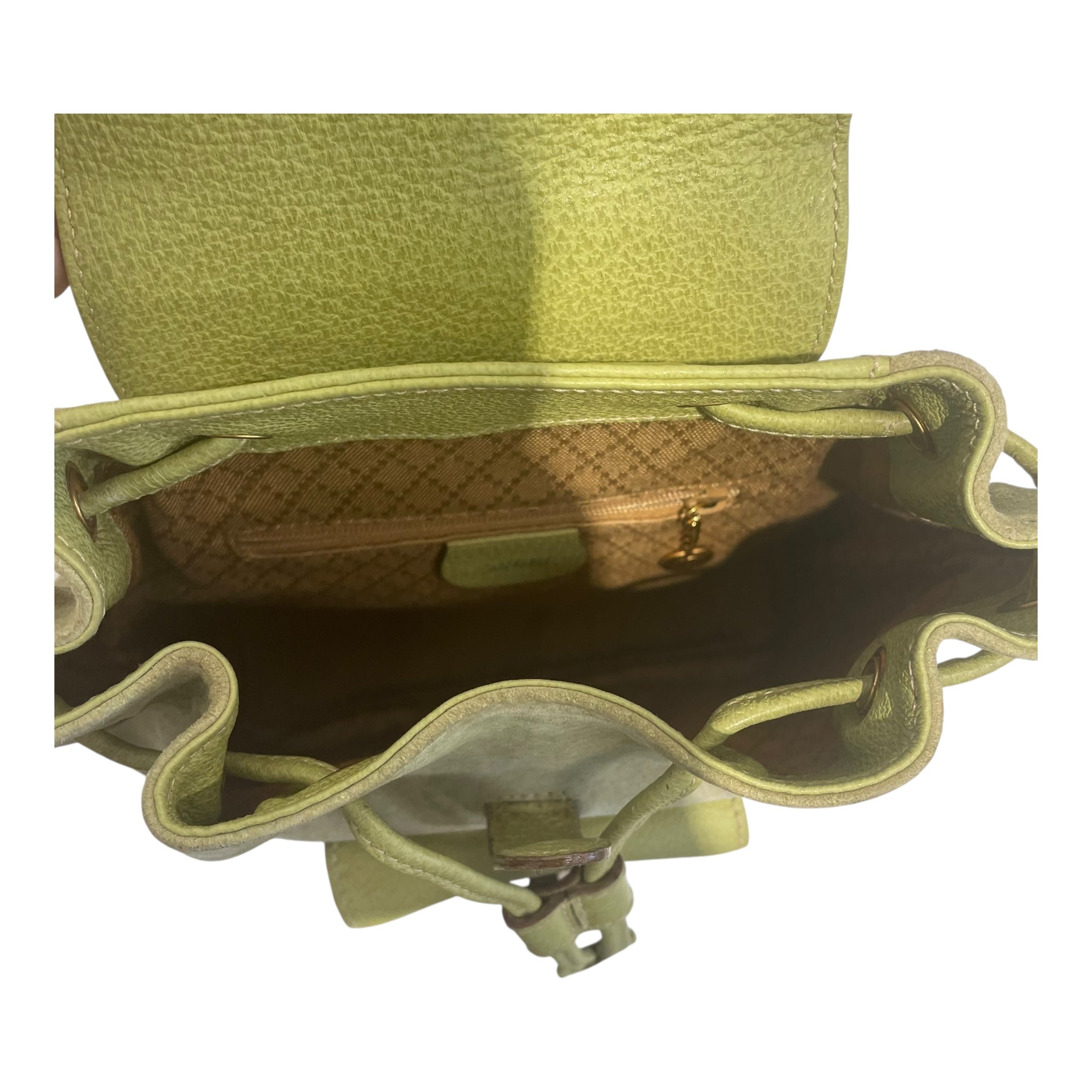 GUCCI/Backpack/Suede/GRN/Bamboo Handle view 4
