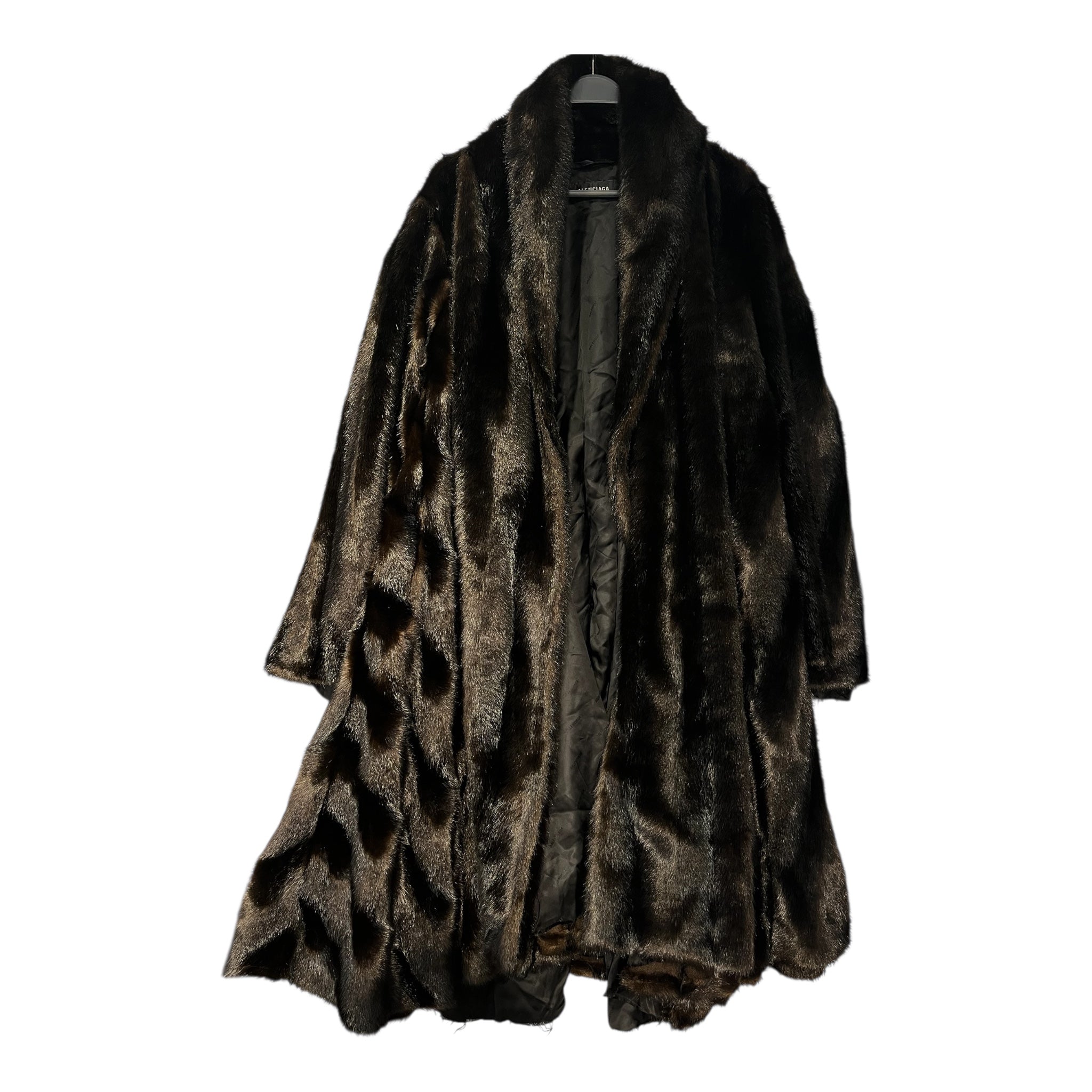 BALENCIAGA/Coat/38/Fake Fur/BRW/DISSTRESSED BOTTOM view 1