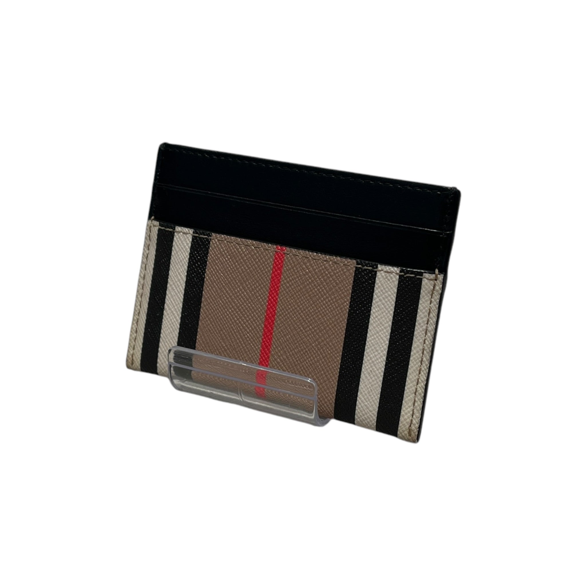 BURBERRY/Wallet/Stripe/Leather/BEG/M's/card holder view 2