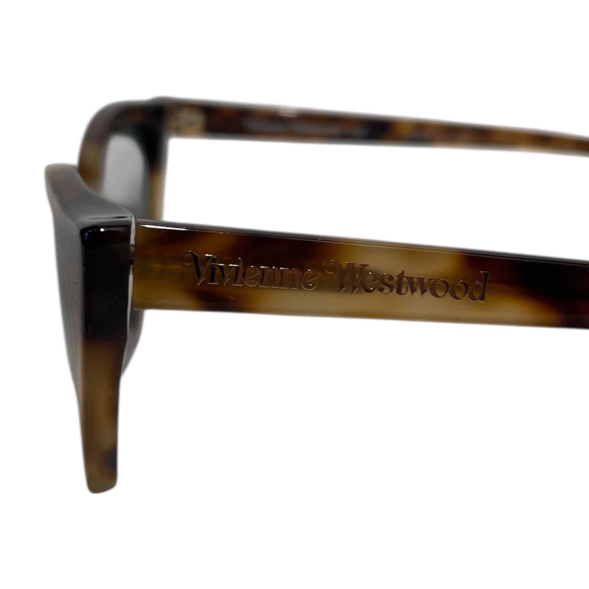 Vivienne Westwood/Sunglasses/Celluloid/BRW/cat eye wood affect frame view 3