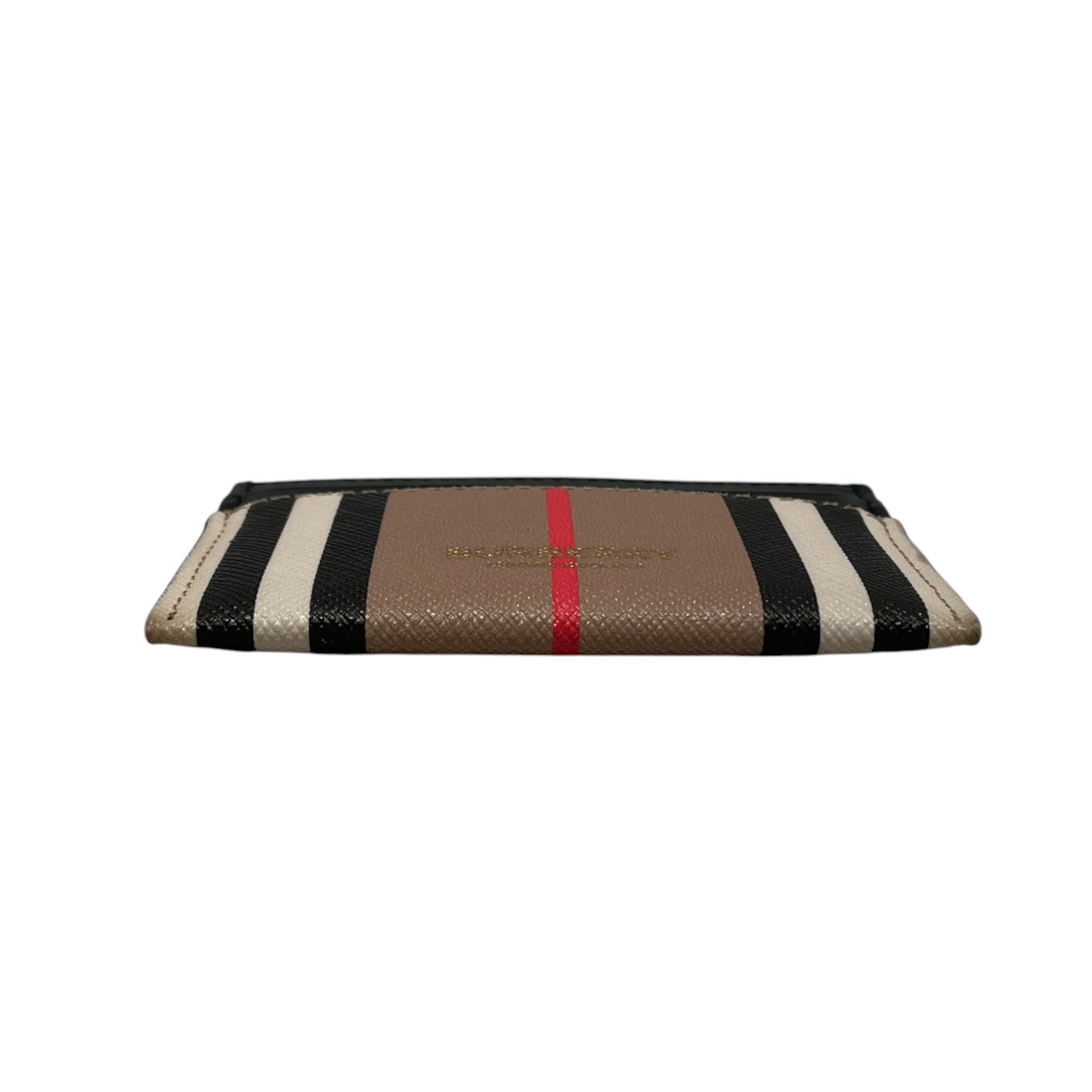 BURBERRY/Wallet/Stripe/Leather/BEG/M's/card holder view 3