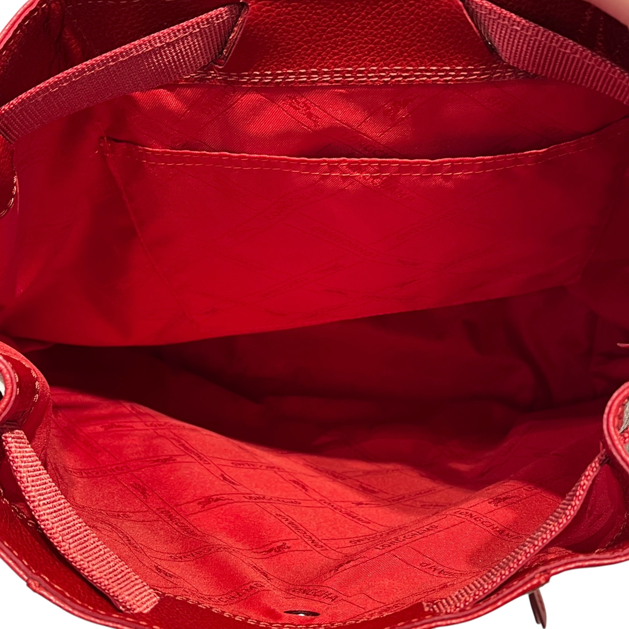 LONGCHAMP/Backpack/Leather/RED/LE FOULONNE BACKPACK view 4