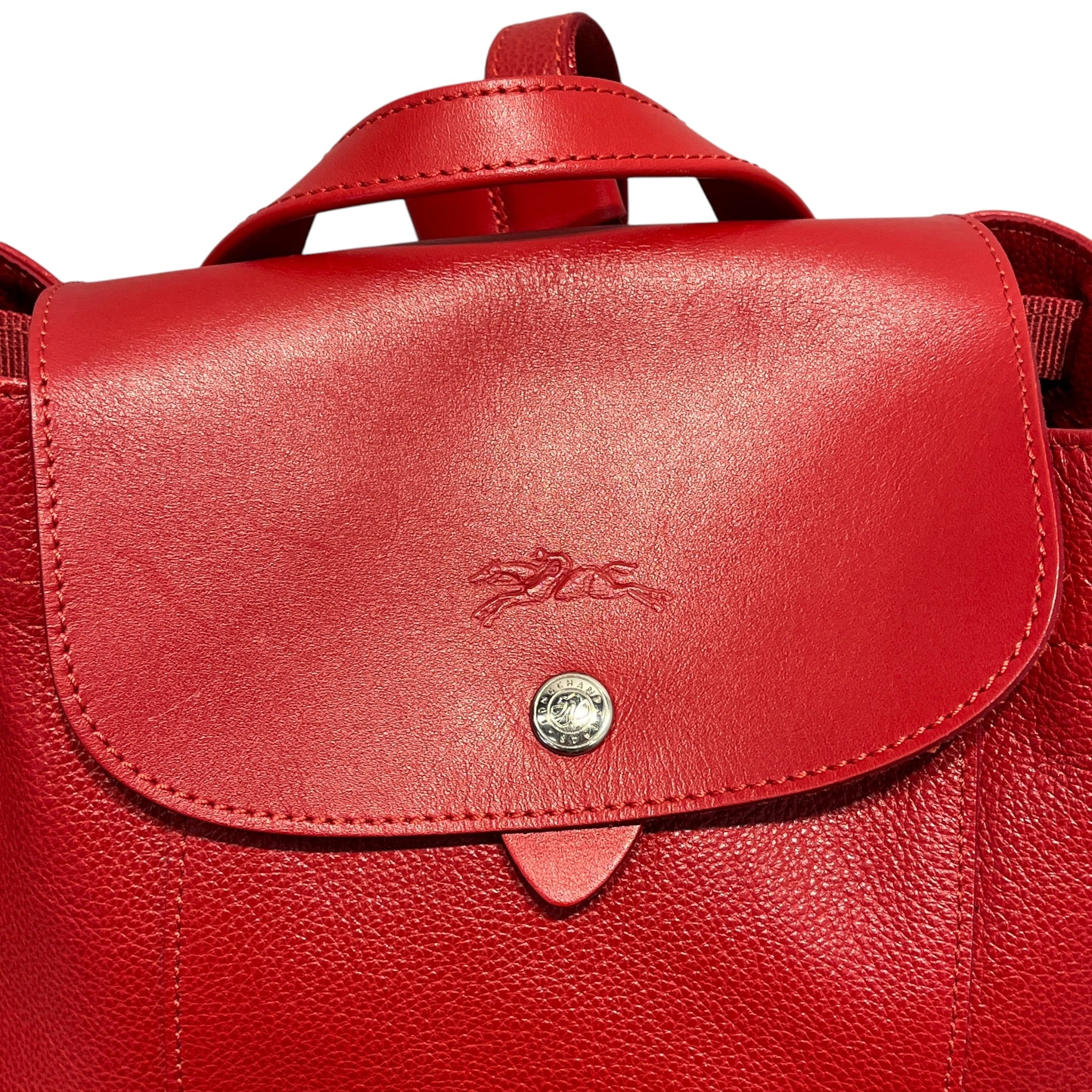 LONGCHAMP/Backpack/Leather/RED/LE FOULONNE BACKPACK view 7