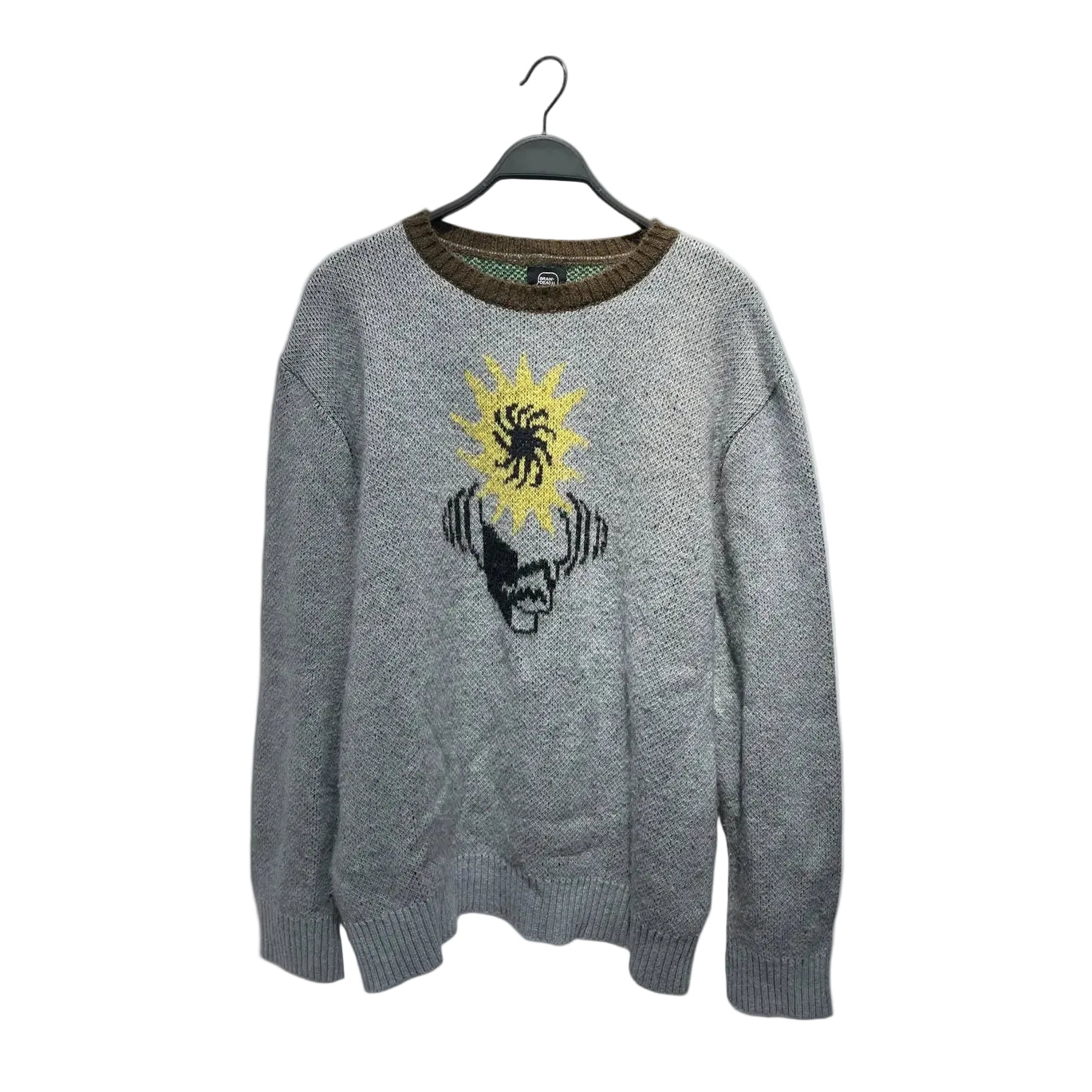 Brain Dead/Heavy Sweater/L/Cotton/SLV/mondo knit view 1