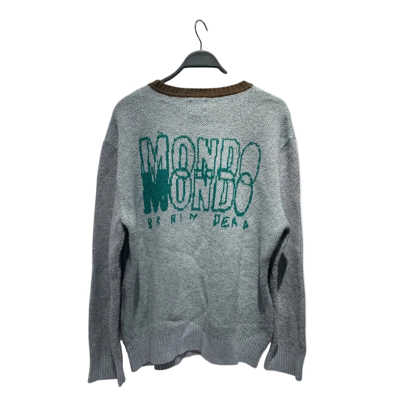 Brain Dead/Heavy Sweater/L/Cotton/SLV/mondo knit view 2