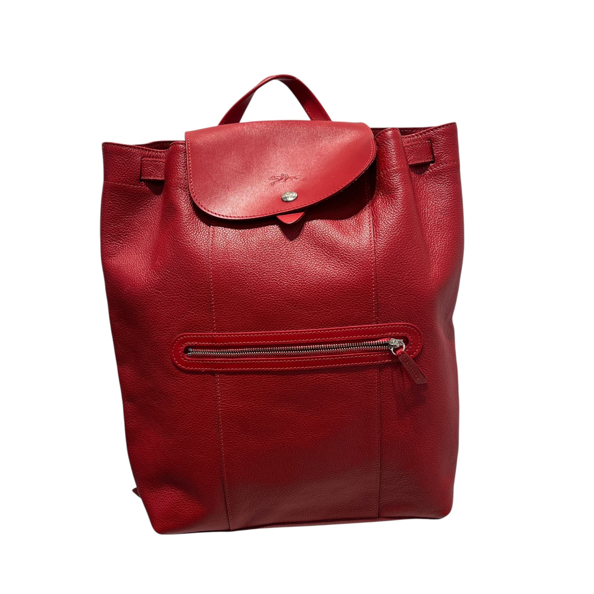LONGCHAMP/Backpack/Leather/RED/LE FOULONNE BACKPACK view 1