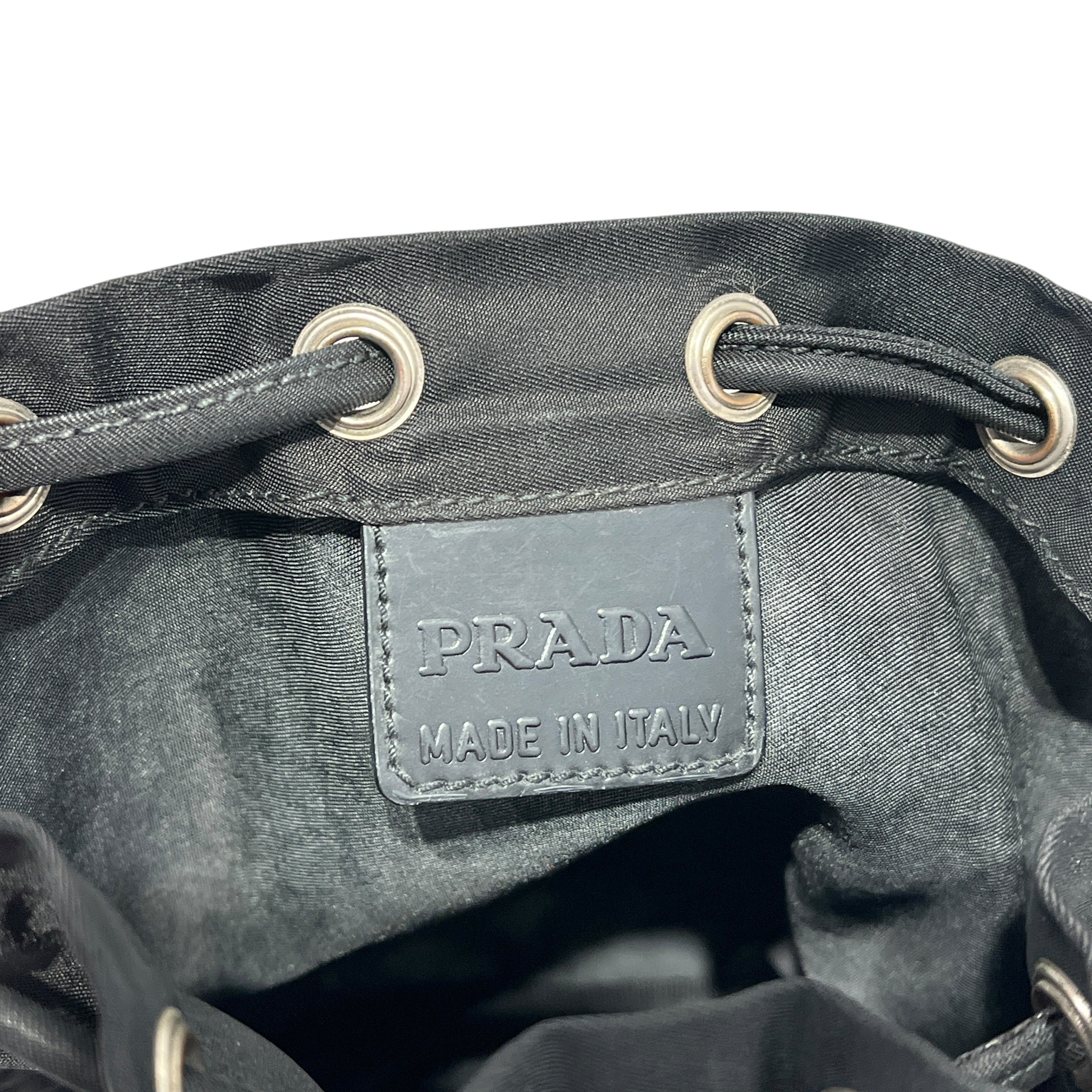 PRADA/Pouch/Nylon/BLK/TESSUTO DRAWSTRING POUCH view 5