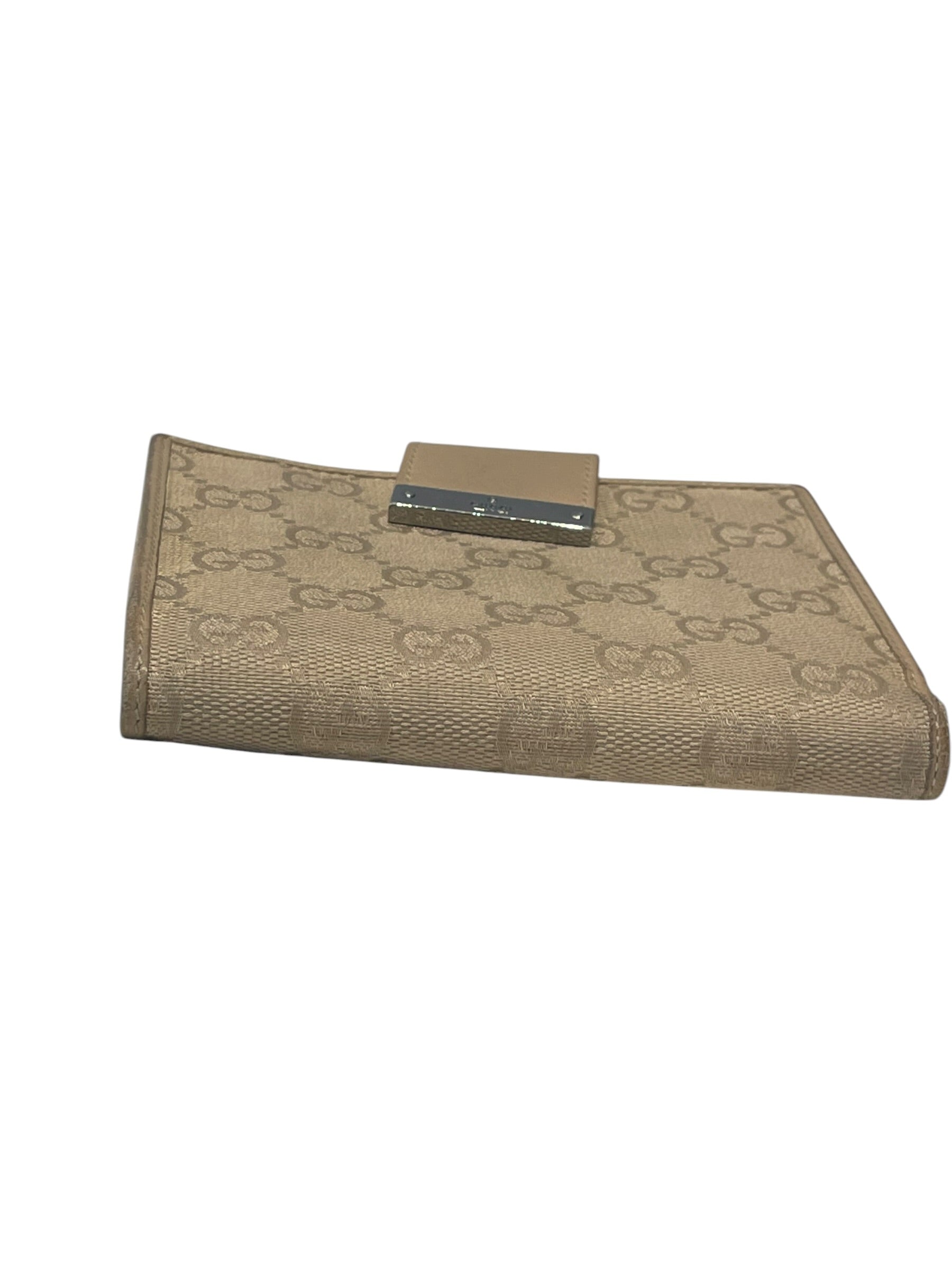 GUCCI/Wallet/Monogram/Nylon/BEG/Compact Bifold Wallet view 4