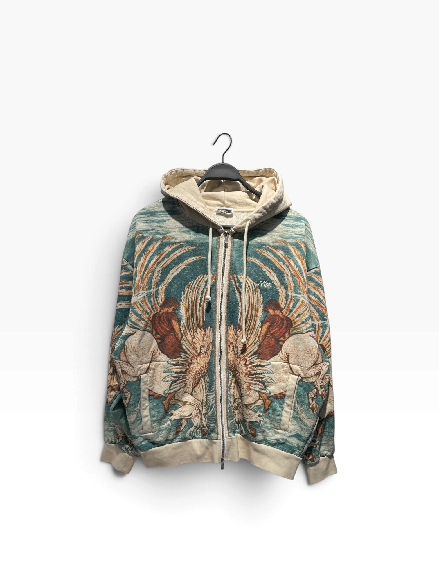 KITH/Zip Up Hoodie/L/Cotton/BLU/Nelson view 1