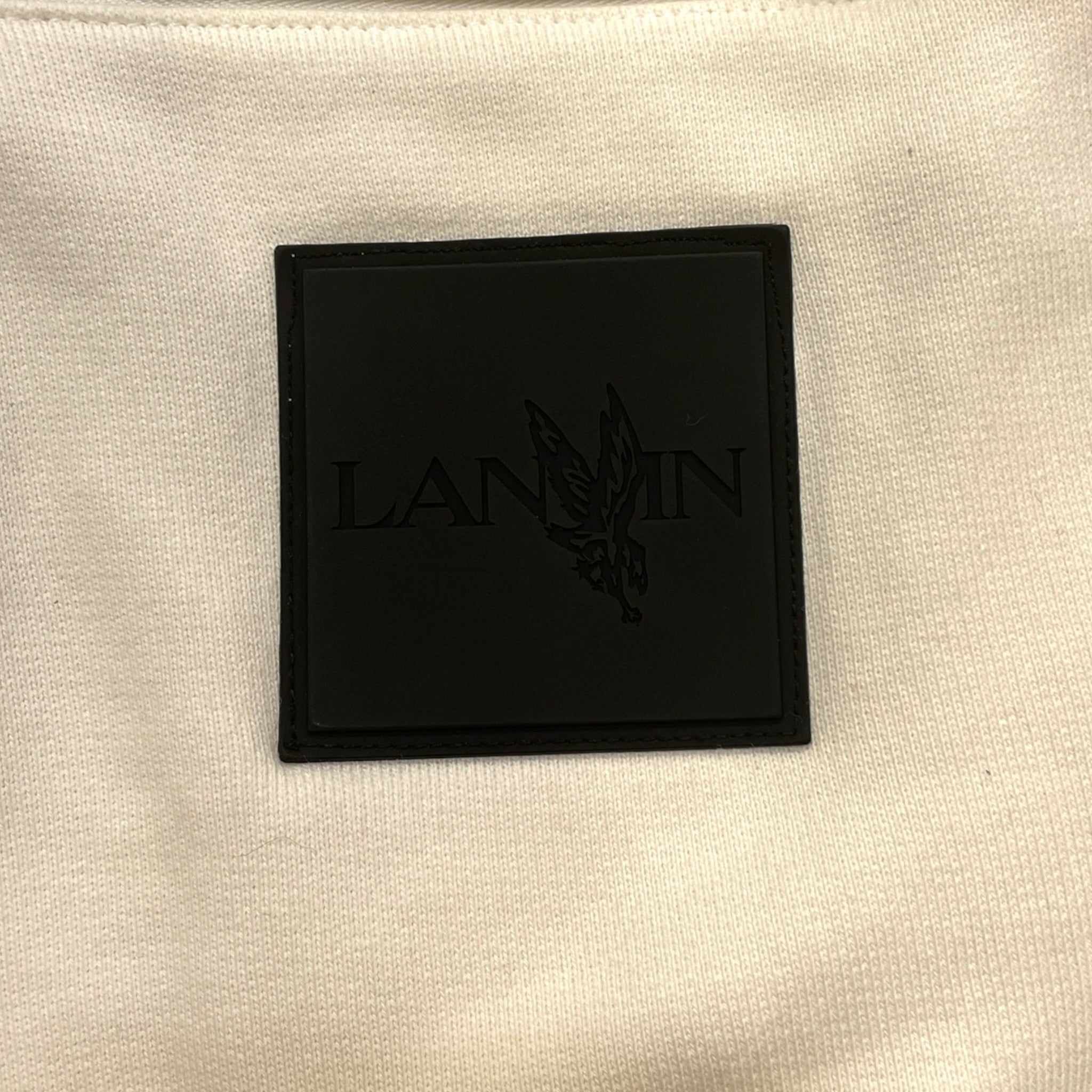 LANVIN/Pants/S/Cotton/WHT/logo-embroidered sweatpants view 4