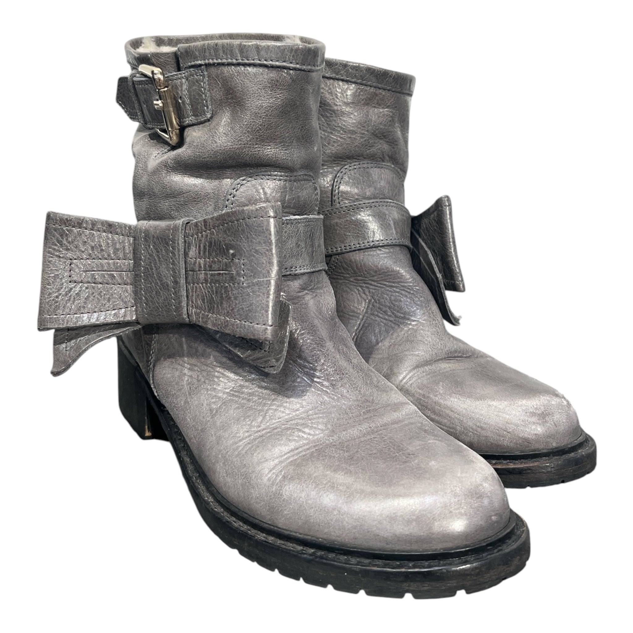RED VALENTINO/Ankle Boots/EU 37/Leather/GRY/ view 1