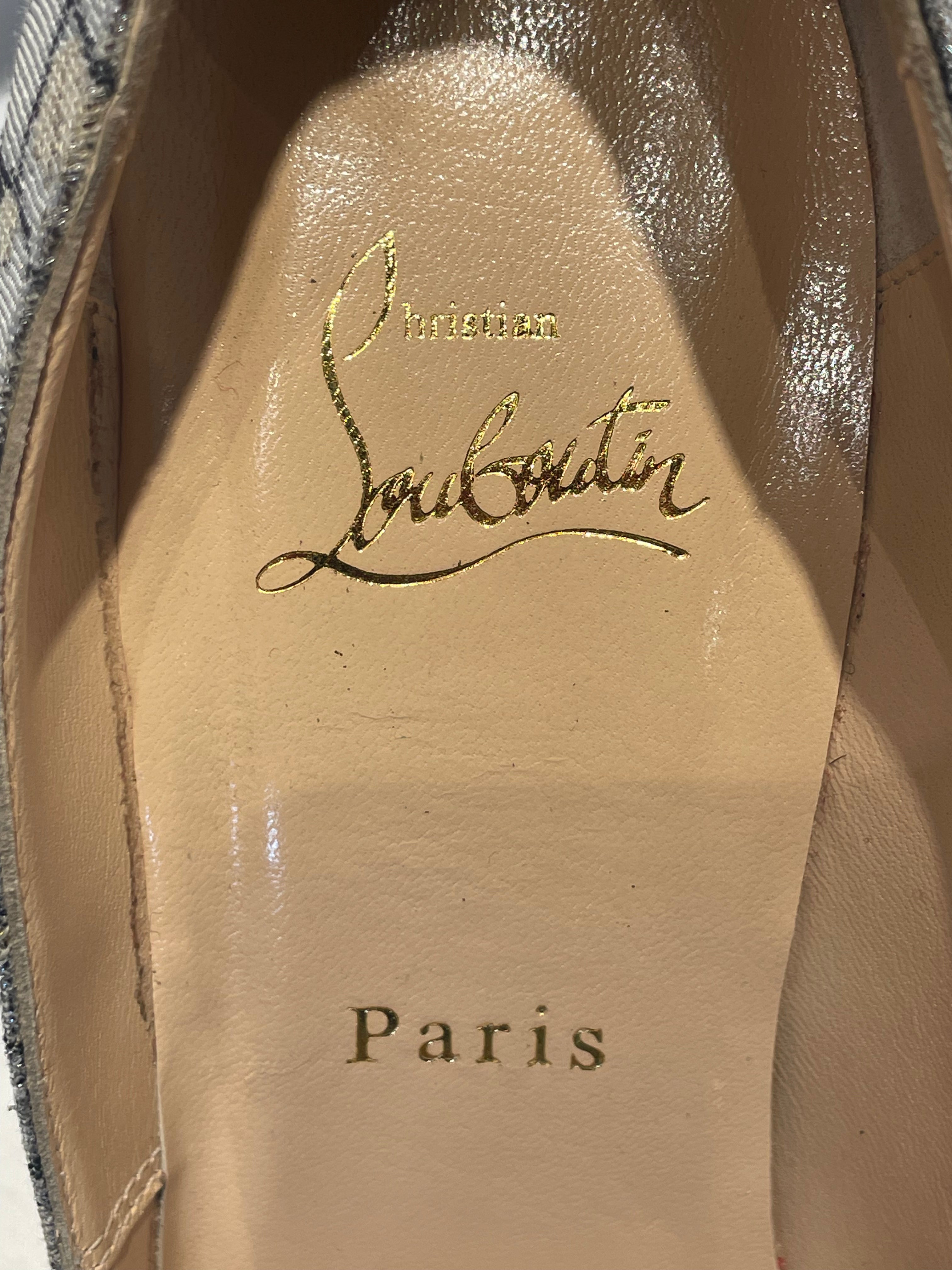 Christian Louboutin/Heels/EU 39.5/All Over Print/SLV/Youpi 120 Pump view 4