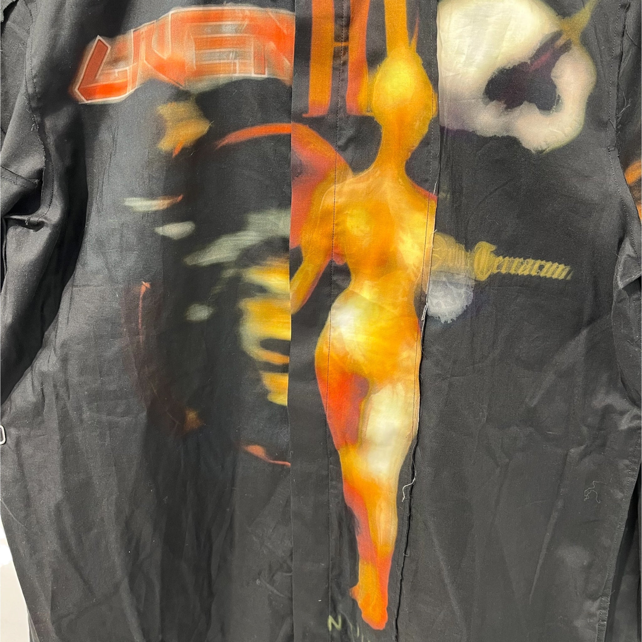 GIVENCHY/LS Shirt/Cotton/BLK/Graphic/METAL HYBRID PRINT LS SHIRT view 5