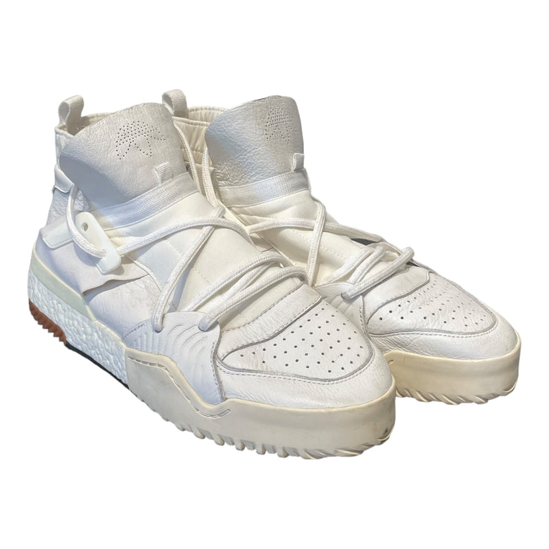 adidas/Alexander Wang/Hi-Sneakers/US 12/Leather/WHT/Triple White