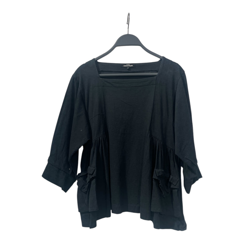 tricot COMME des GARCONS/T-Shirt/S/Black/Cotton/TG-T016