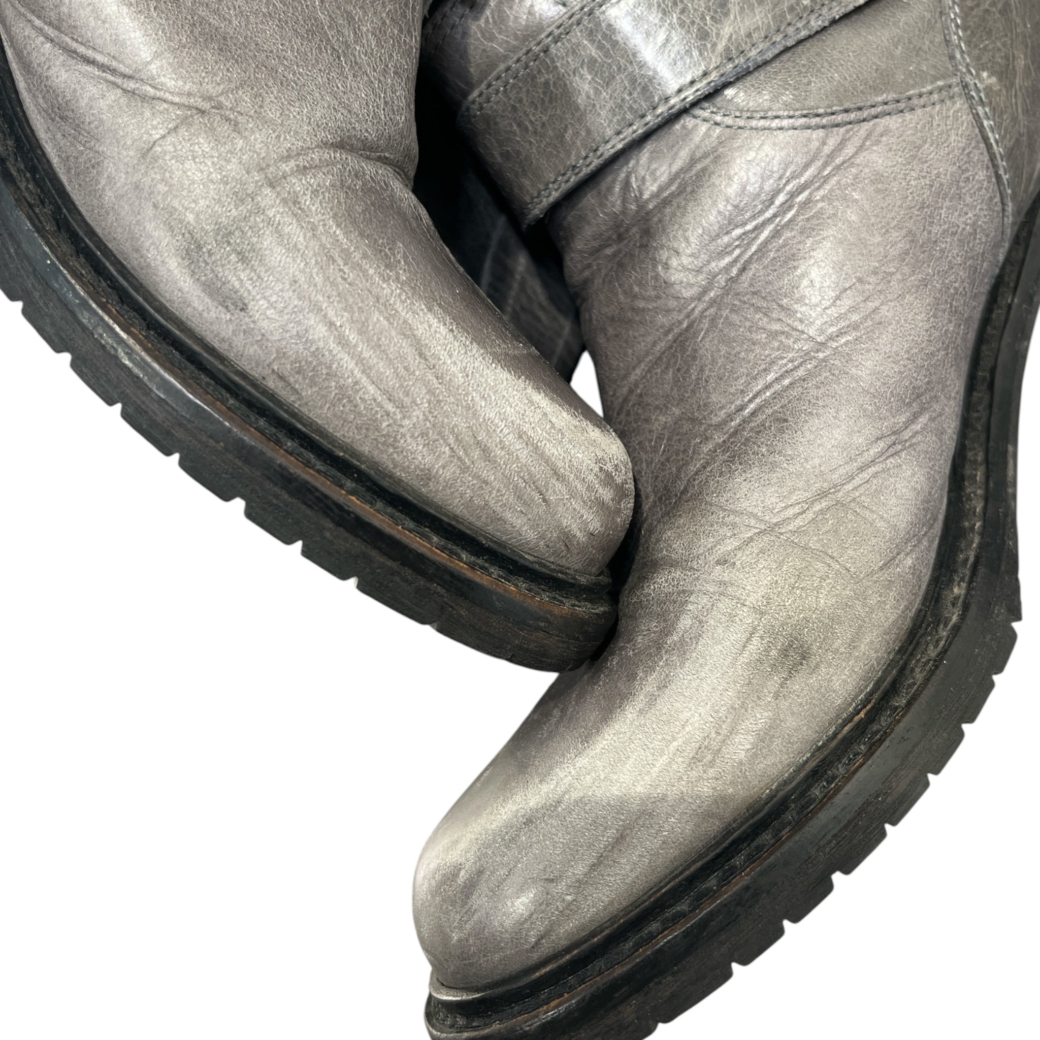 RED VALENTINO/Ankle Boots/EU 37/Leather/GRY/ view 3