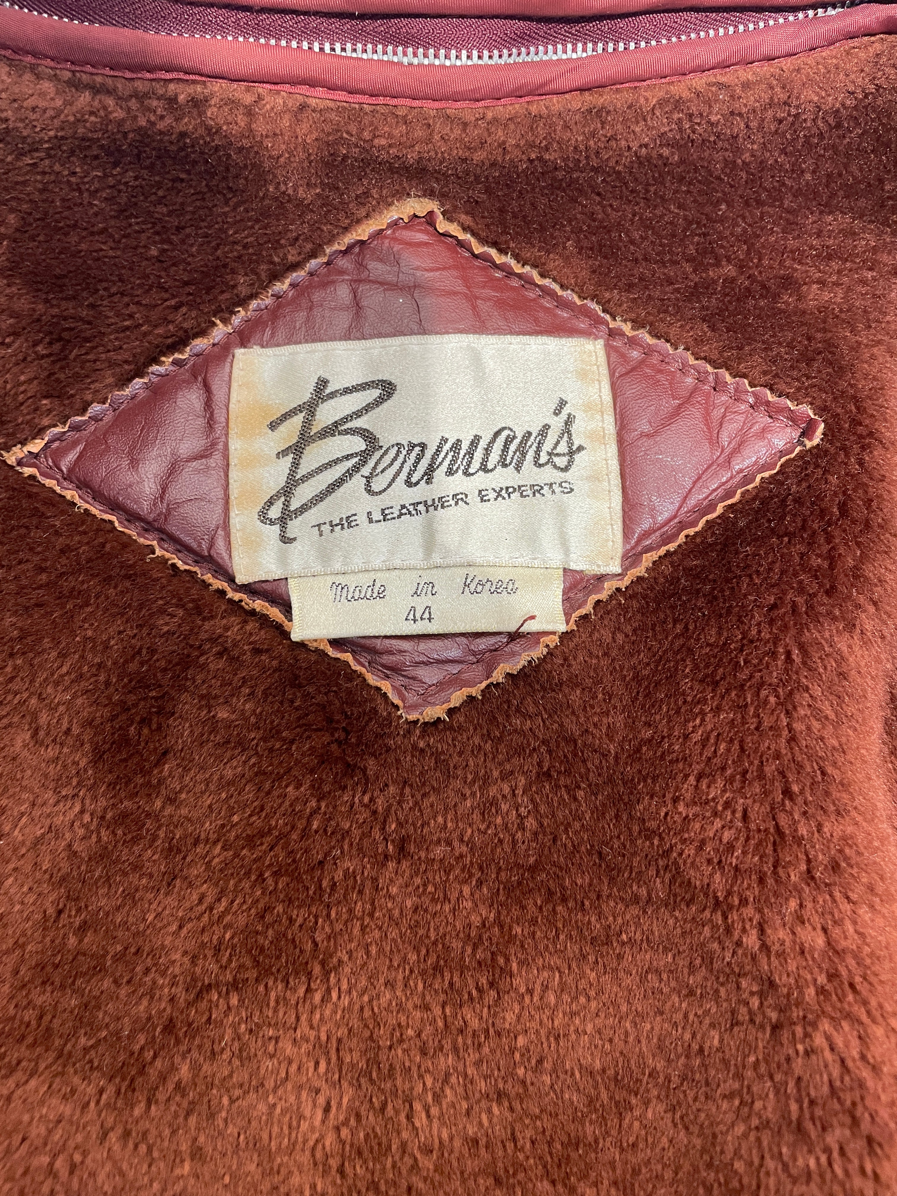 Berman's/Leather Jkt/44/Leather/BRD/80'S LEATHER JACKET view 3