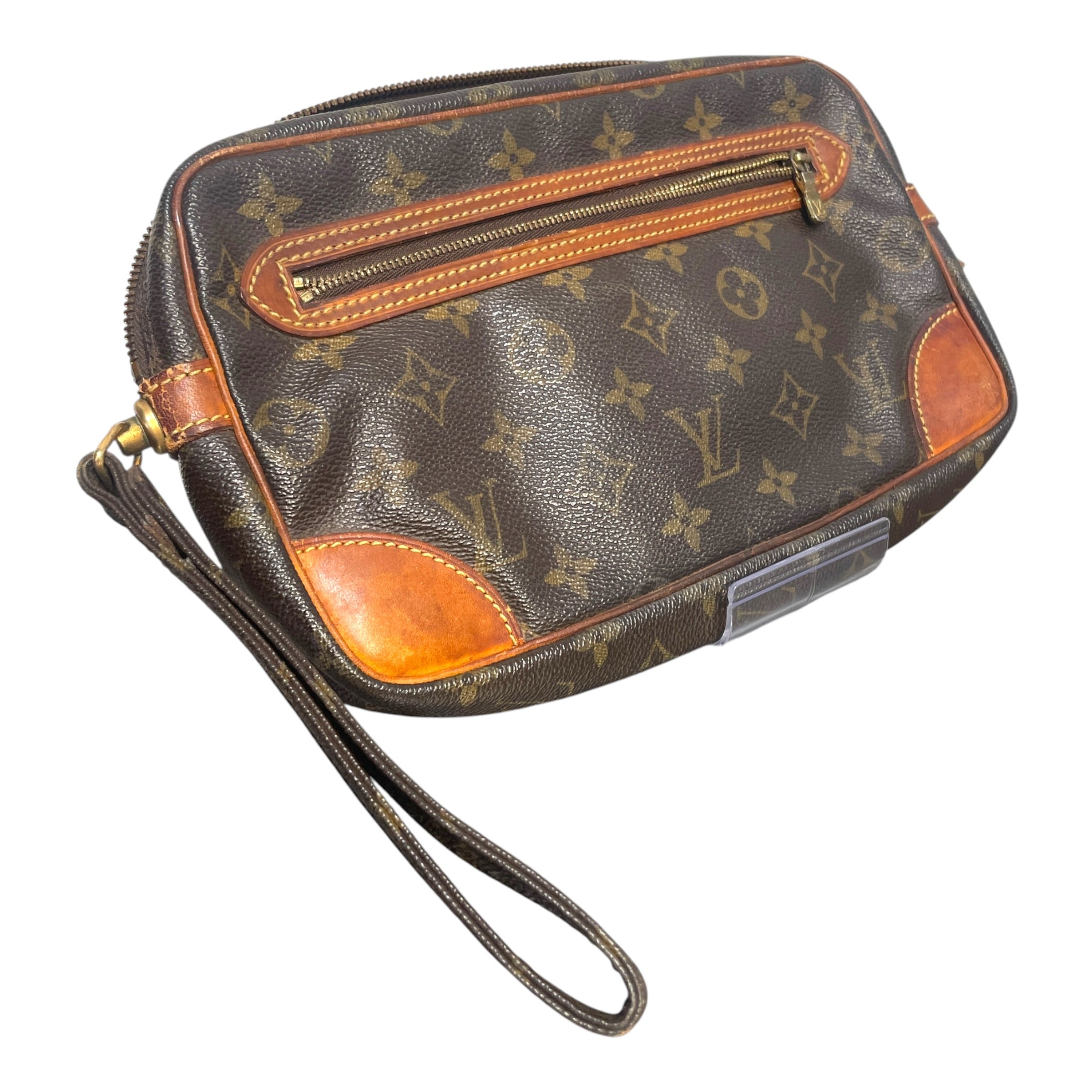 LOUIS VUITTON/Pouch/Monogram/Leather/BRW/Toiletry Bag view 1