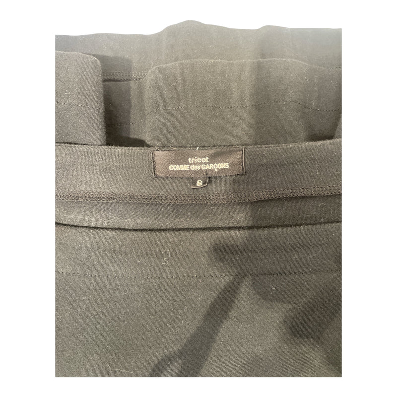 tricot COMME des GARCONS/T-Shirt/S/Black/Cotton/TG-T016