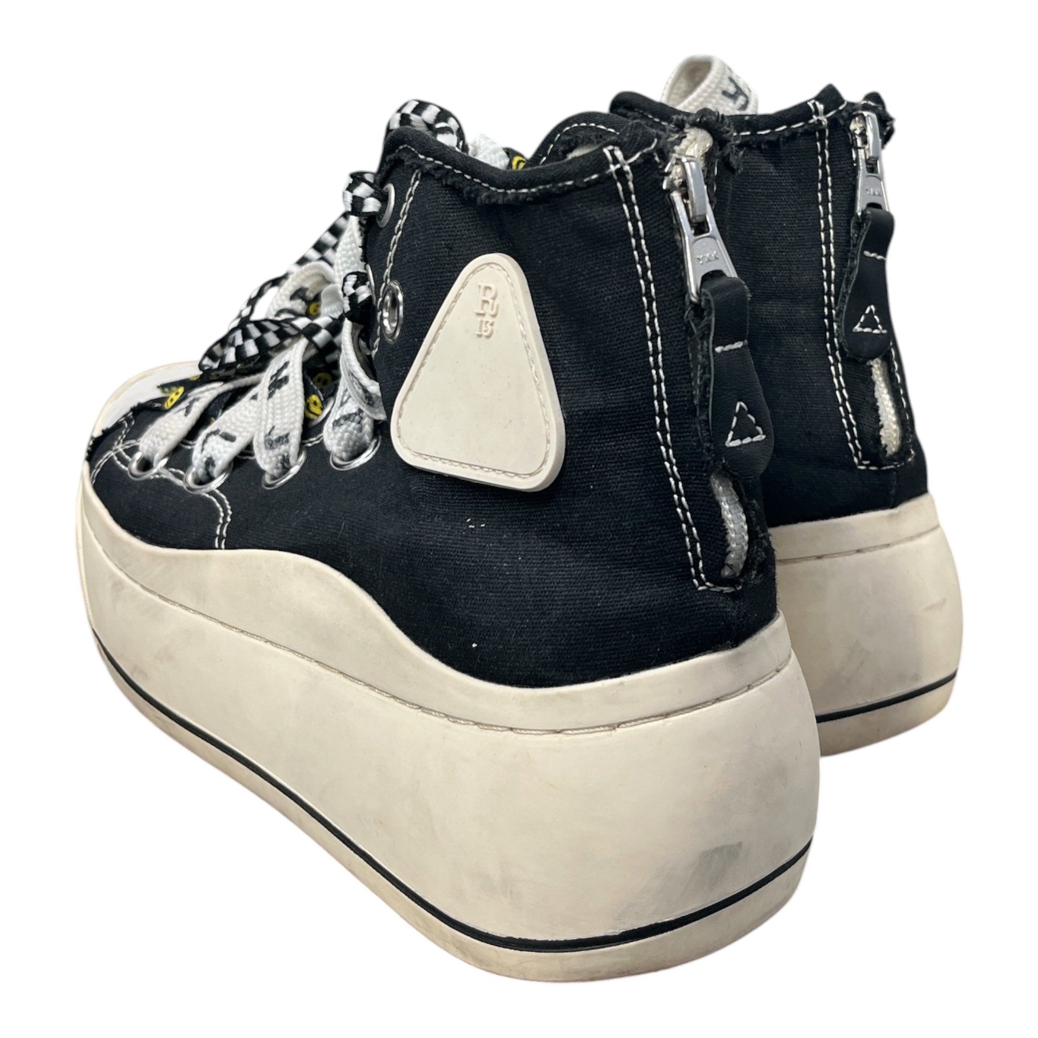 R13/Hi-Sneakers/US 9/Cotton/BLK/ view 2