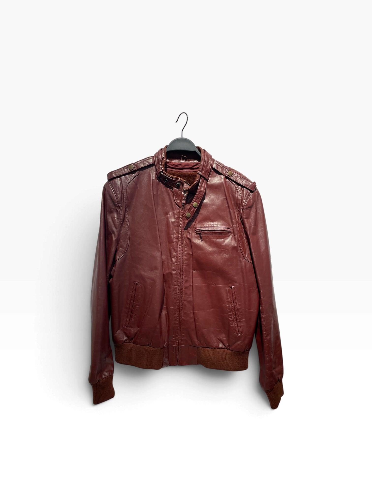 Berman's/Leather Jkt/44/Leather/BRD/80'S LEATHER JACKET view 1
