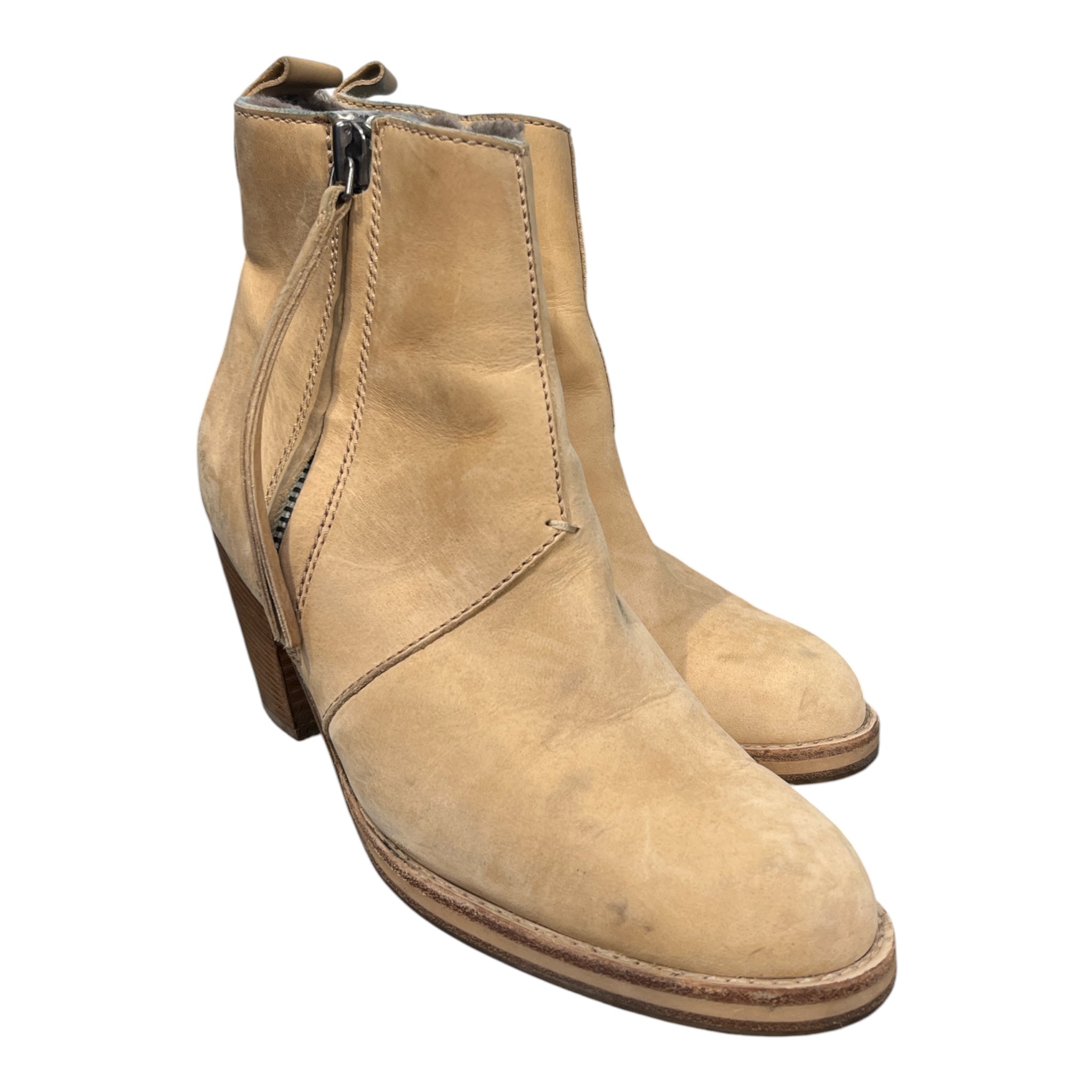 Acne Studios/Boots/EU 39/Leather/BEG/GRY FUR INSIDE view 1