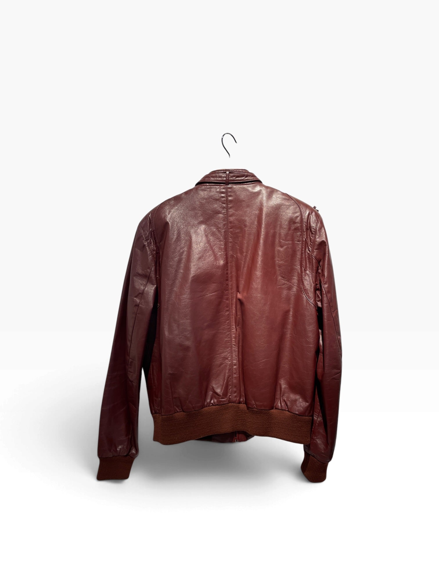 Berman's/Leather Jkt/44/Leather/BRD/80'S LEATHER JACKET view 2