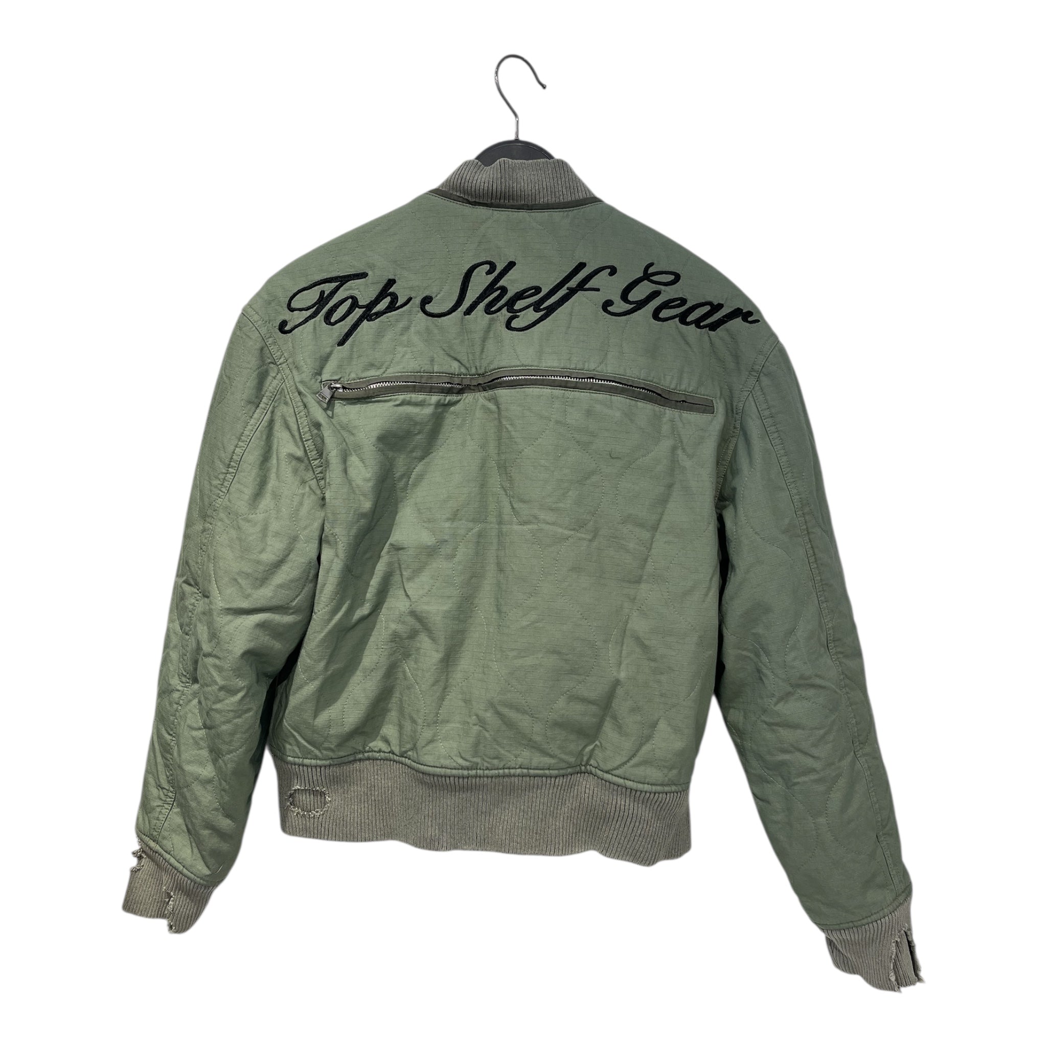 Vale/Blouson/S/Cotton/KHK/VALELIVES DISTRESSED BOMBER view 2