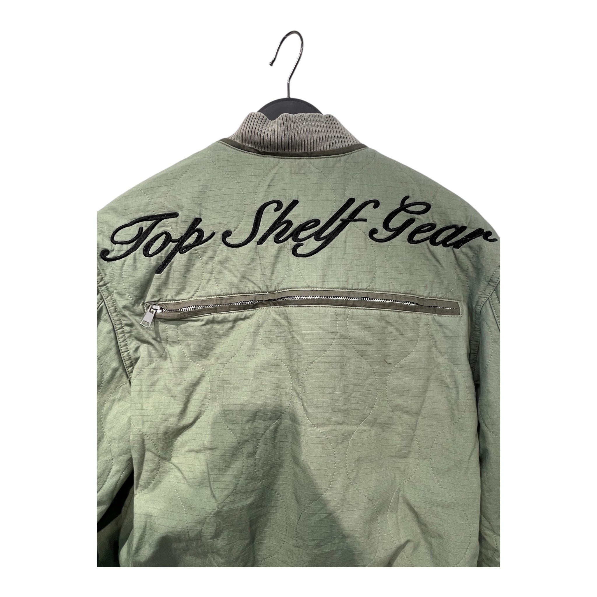 Vale/Blouson/S/Cotton/KHK/VALELIVES DISTRESSED BOMBER view 5
