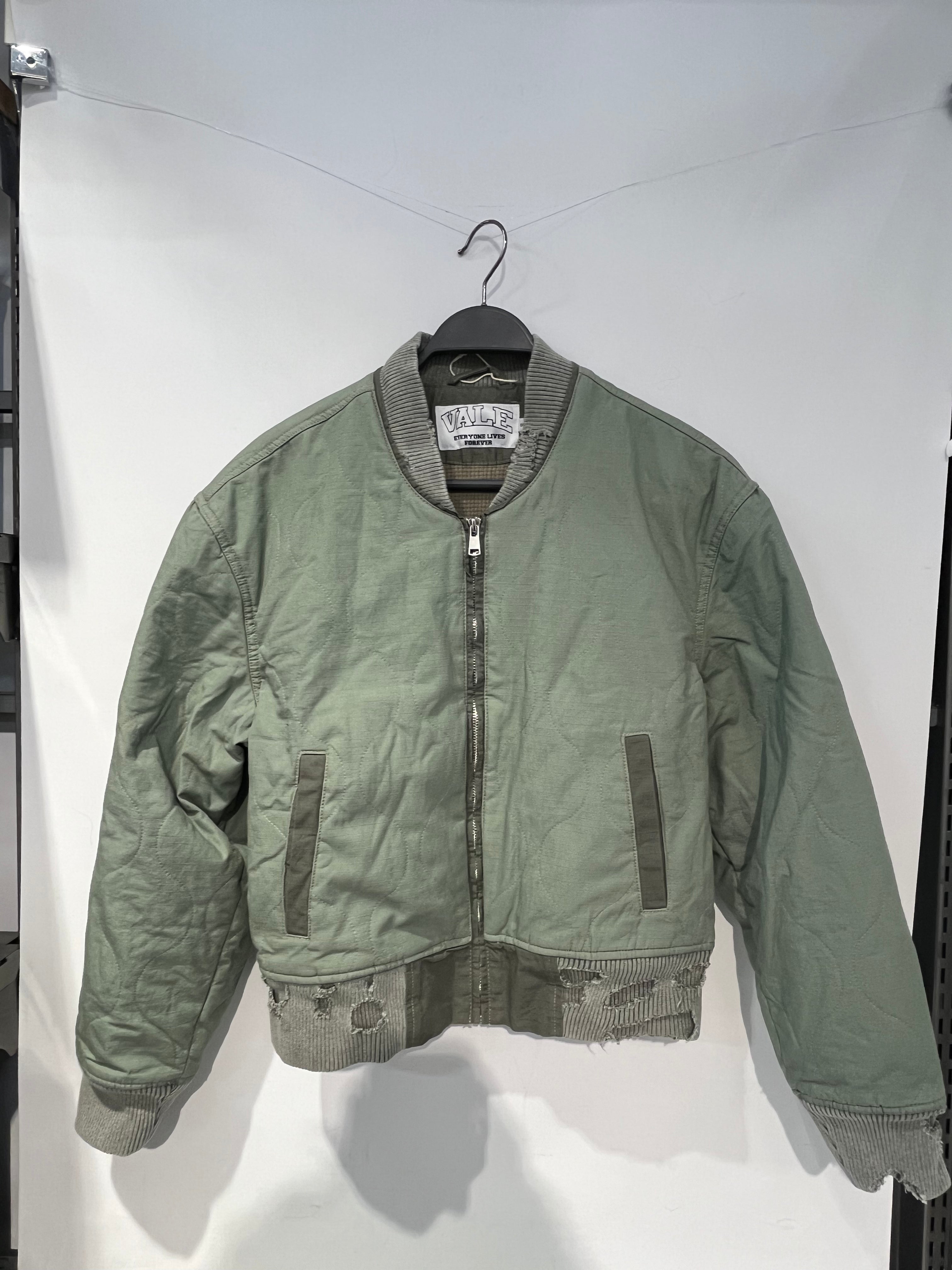 Vale/Blouson/S/Cotton/KHK/VALELIVES DISTRESSED BOMBER view 7